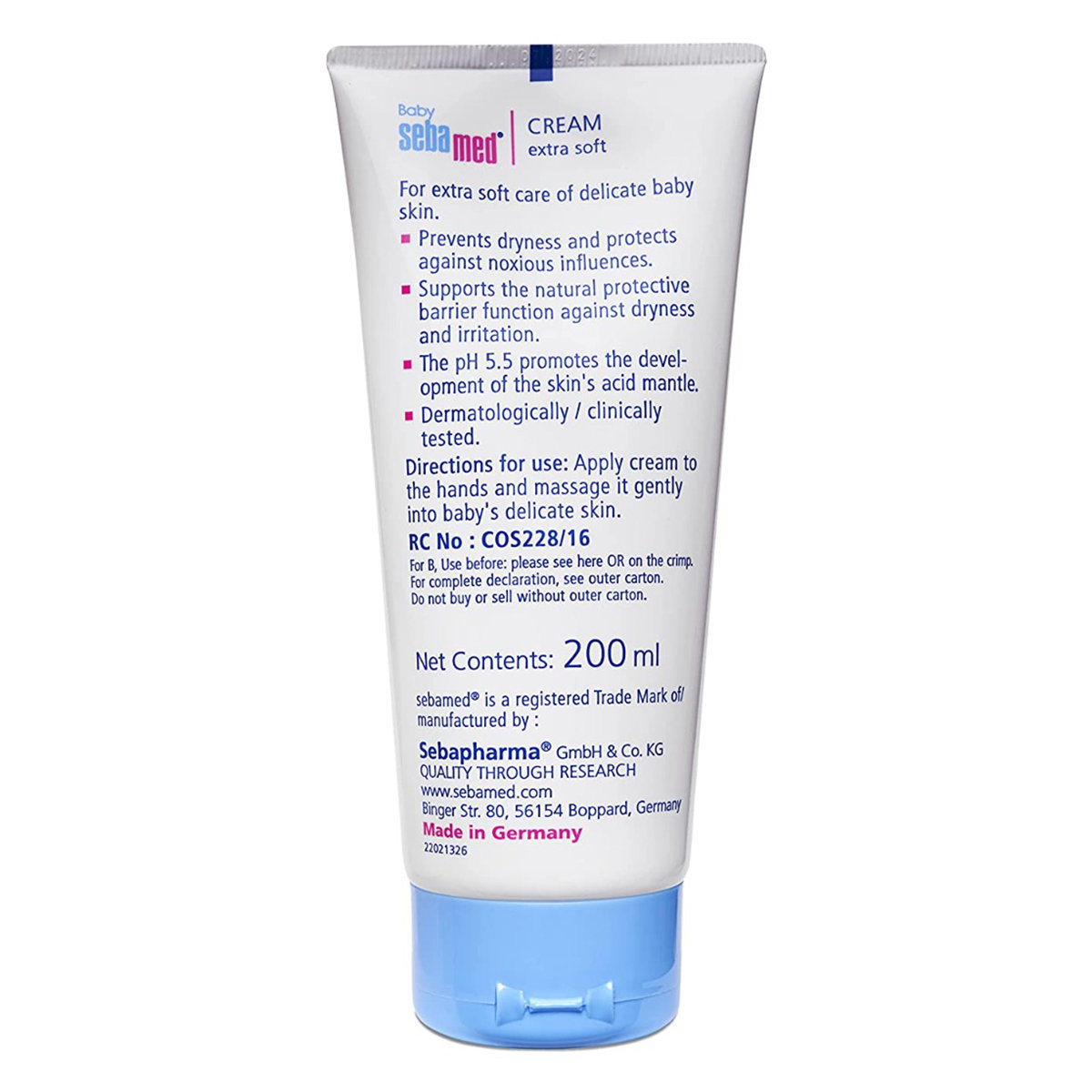 Sebamed Extra Soft Baby Cream, 200 ml, Pack of 1 Sebamed Extra Soft Baby Cream, 200 ml, Pack of 1