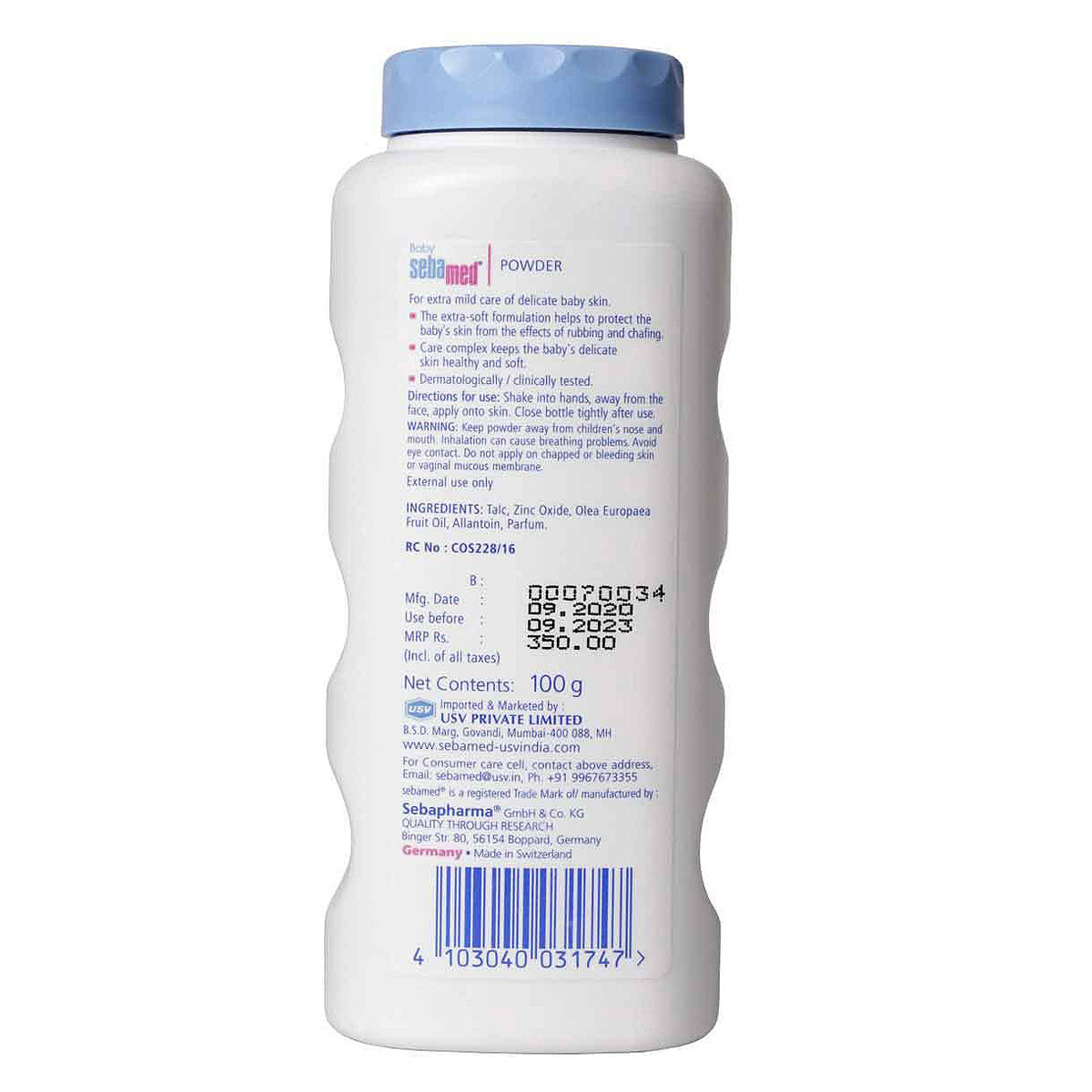 Sebamed Baby Powder, 100 gm, Pack of 1 Sebamed Baby Powder, 100 gm, Pack of 1