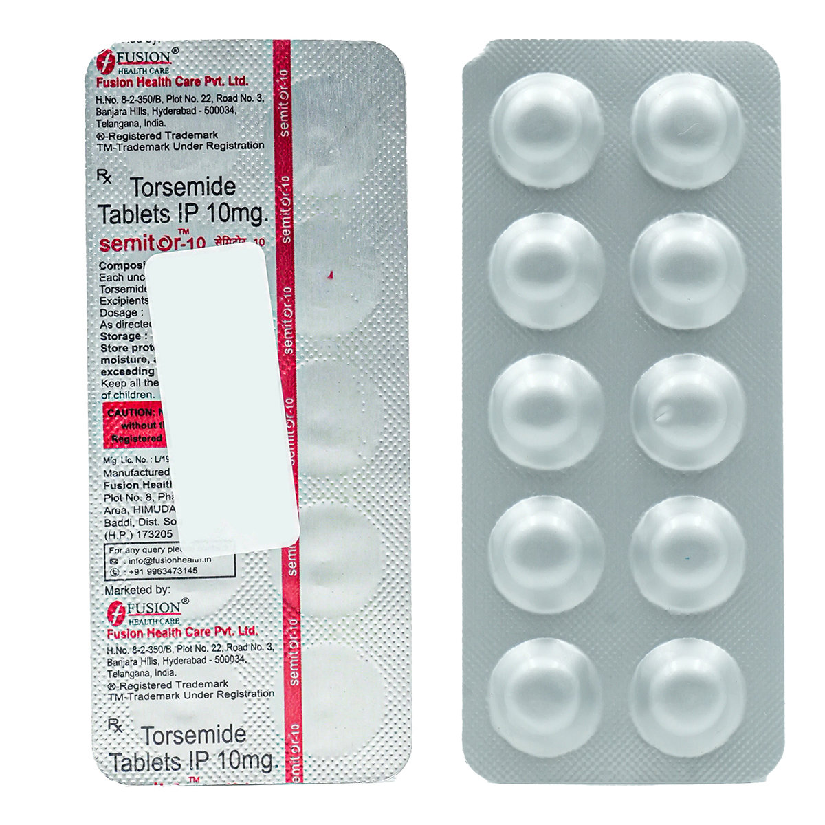 Semitor-10 Tab 10's, Pack of 10 TabletS Semitor-10 Tab 10's, Pack of 10 TabletS