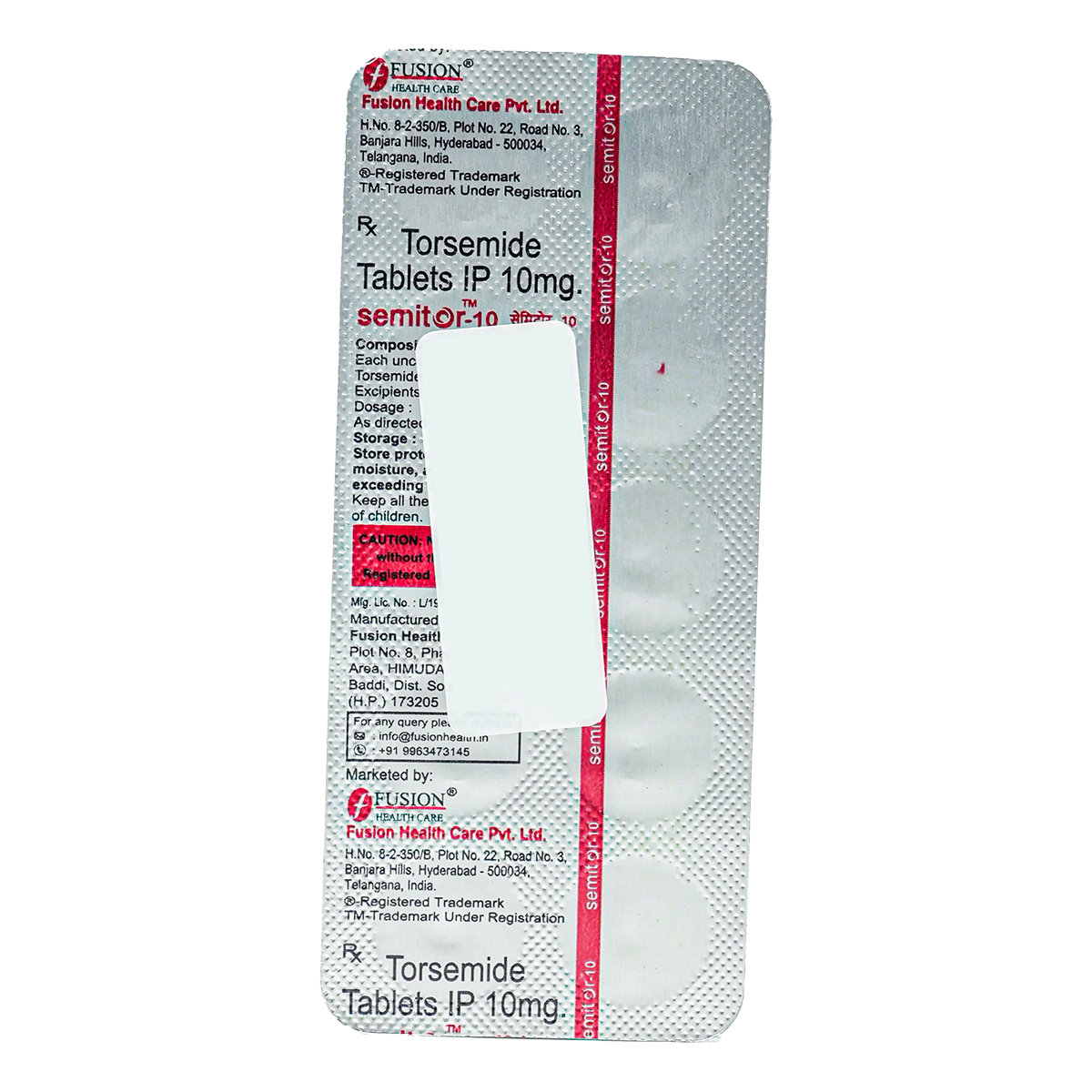 Semitor-10 Tab 10's, Pack of 10 TabletS Semitor-10 Tab 10's, Pack of 10 TabletS