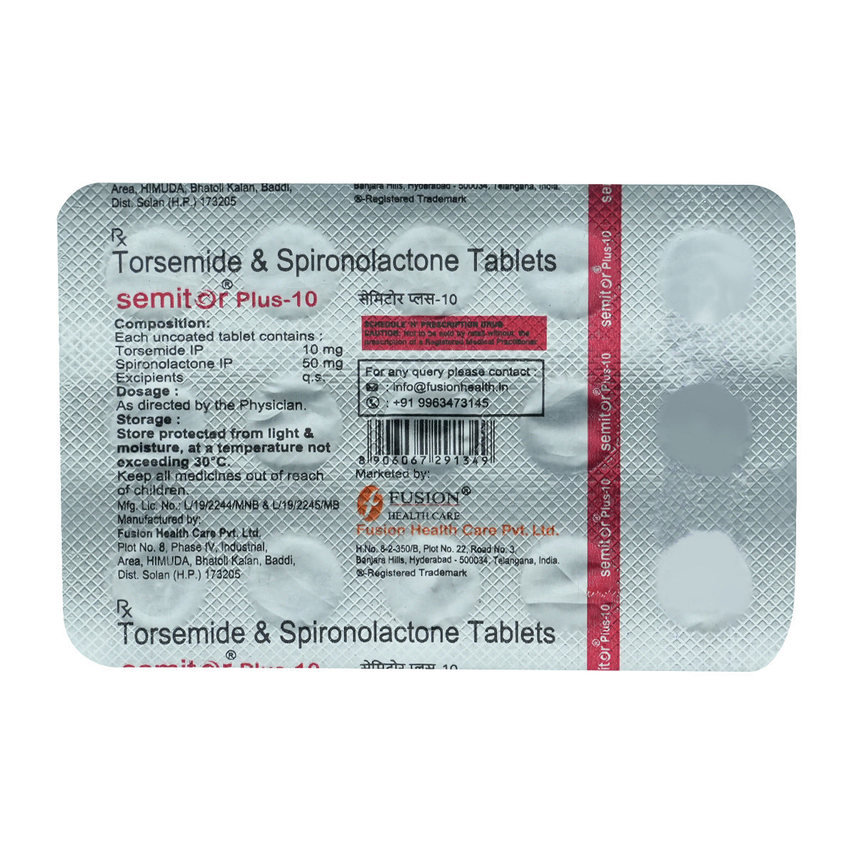 Semitor Plus-10 Tablet 15's, Pack of 15 Semitor Plus-10 Tablet 15's, Pack of 15