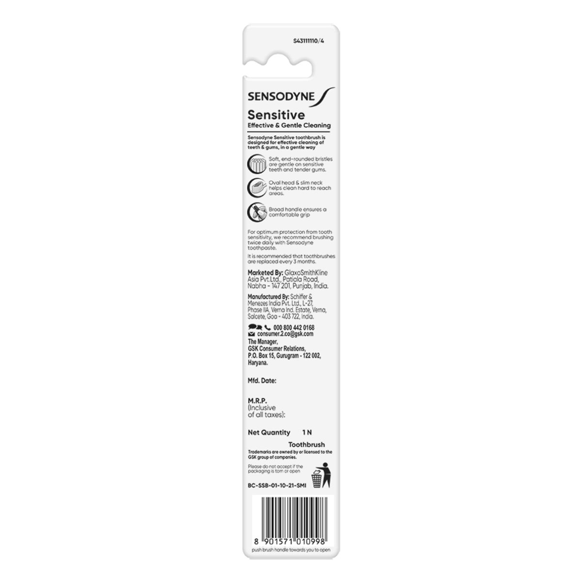 Sensodyne Sensitive Soft Toothbrush, 1 Count, Pack of 1 Sensodyne Sensitive Soft Toothbrush, 1 Count, Pack of 1
