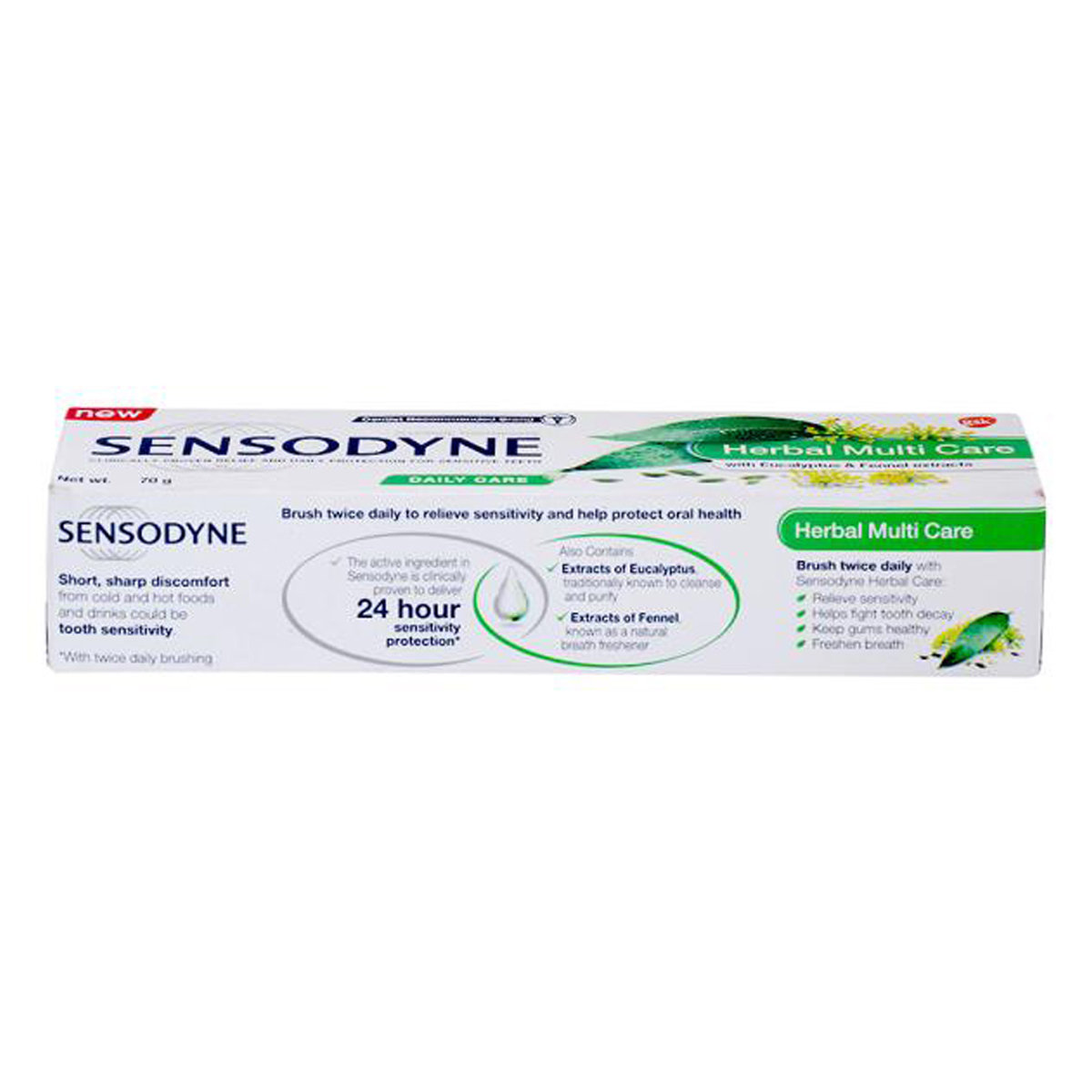 Sensodyne Herbal Multi Care Sensitive Teeth Toothpaste, 70 gm, Pack of 1 Sensodyne Herbal Multi Care Sensitive Teeth Toothpaste, 70 gm, Pack of 1