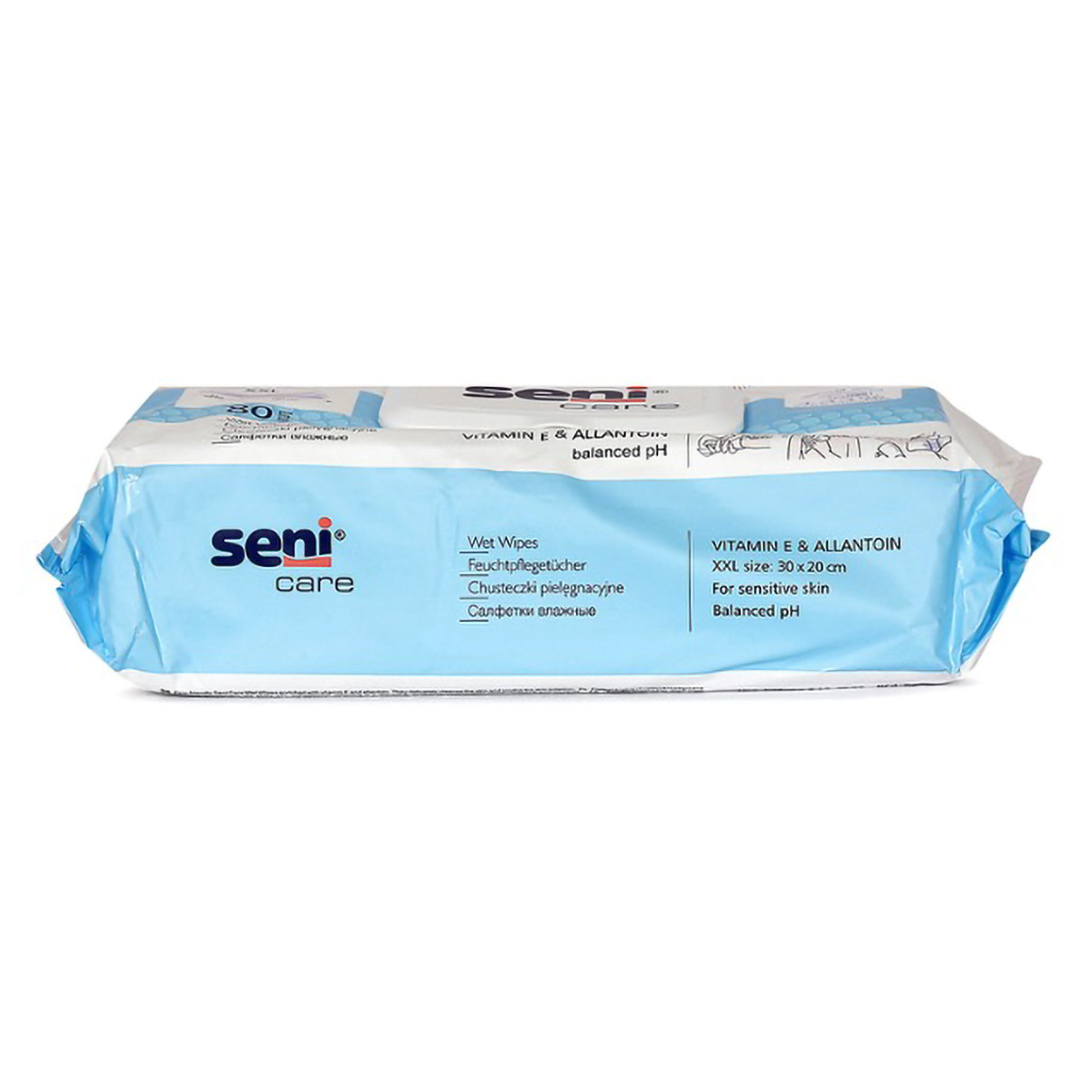 Seni Care Wet Wipes 80 Count | Vitamin E And Allantoin | Delicate Cleansing | pH Balanced | For Sensitive Skin, Pack of 1 Seni Care Wet Wipes 80 Count | Vitamin E And Allantoin | Delicate Cleansing | pH Balanced | For Sensitive Skin, Pack of 1