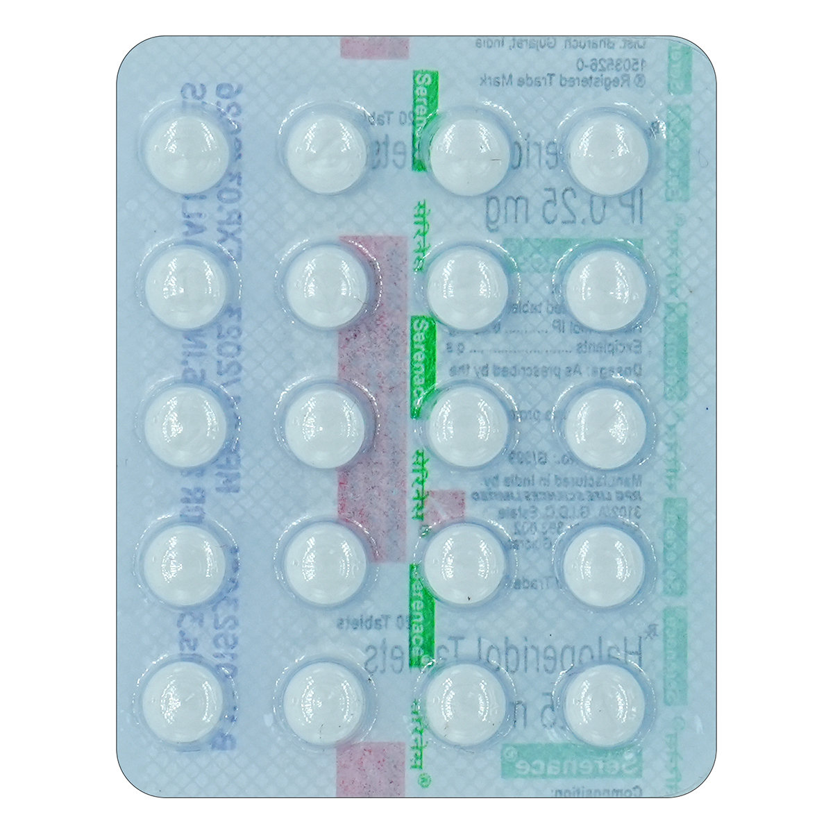 Serenace 0.25 Tablet 20's, Pack of 20 TABLETS Serenace 0.25 Tablet 20's, Pack of 20 TABLETS