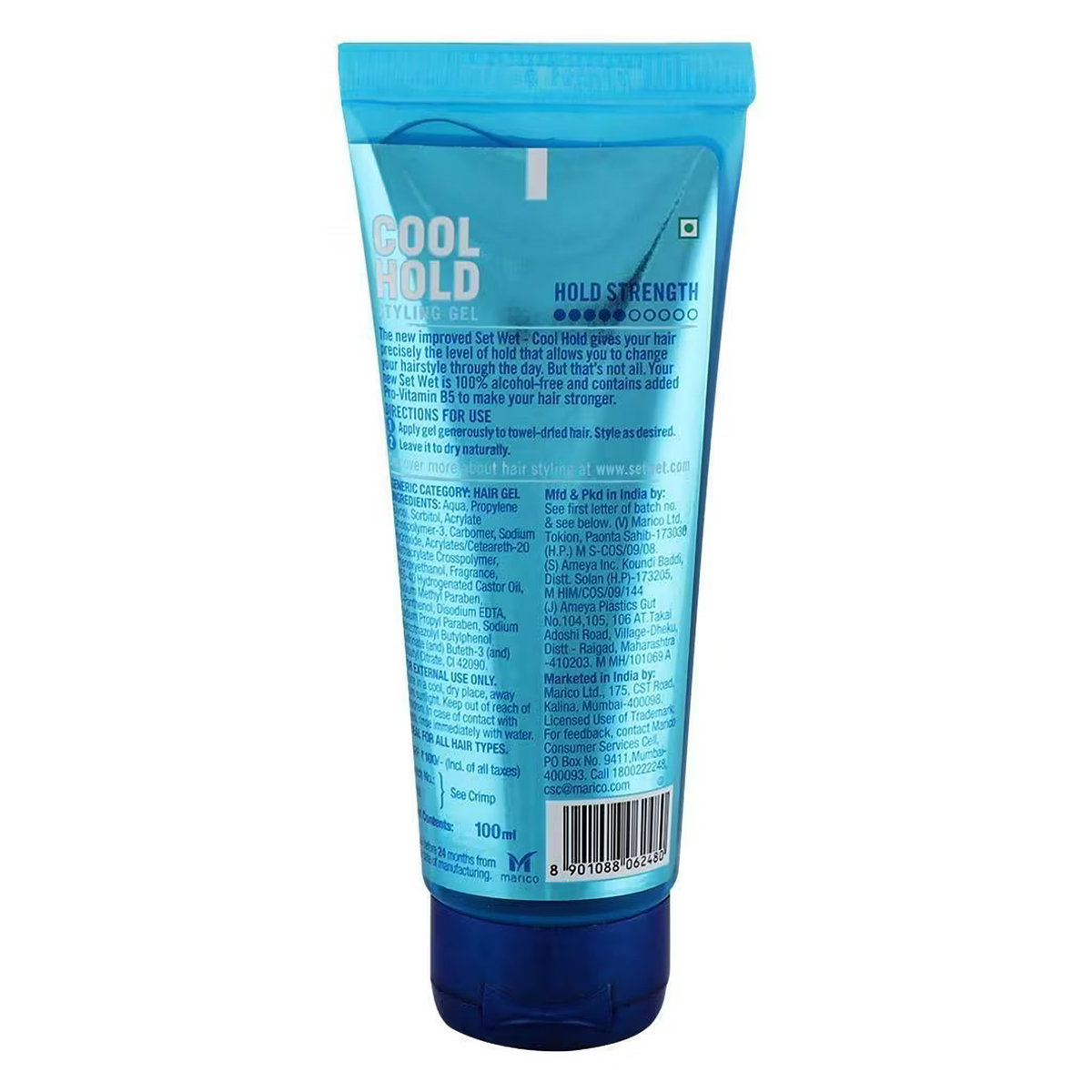 Set Wet Cool Hold Hair Styling Gel, 100 ml, Pack of 1 Set Wet Cool Hold Hair Styling Gel, 100 ml, Pack of 1