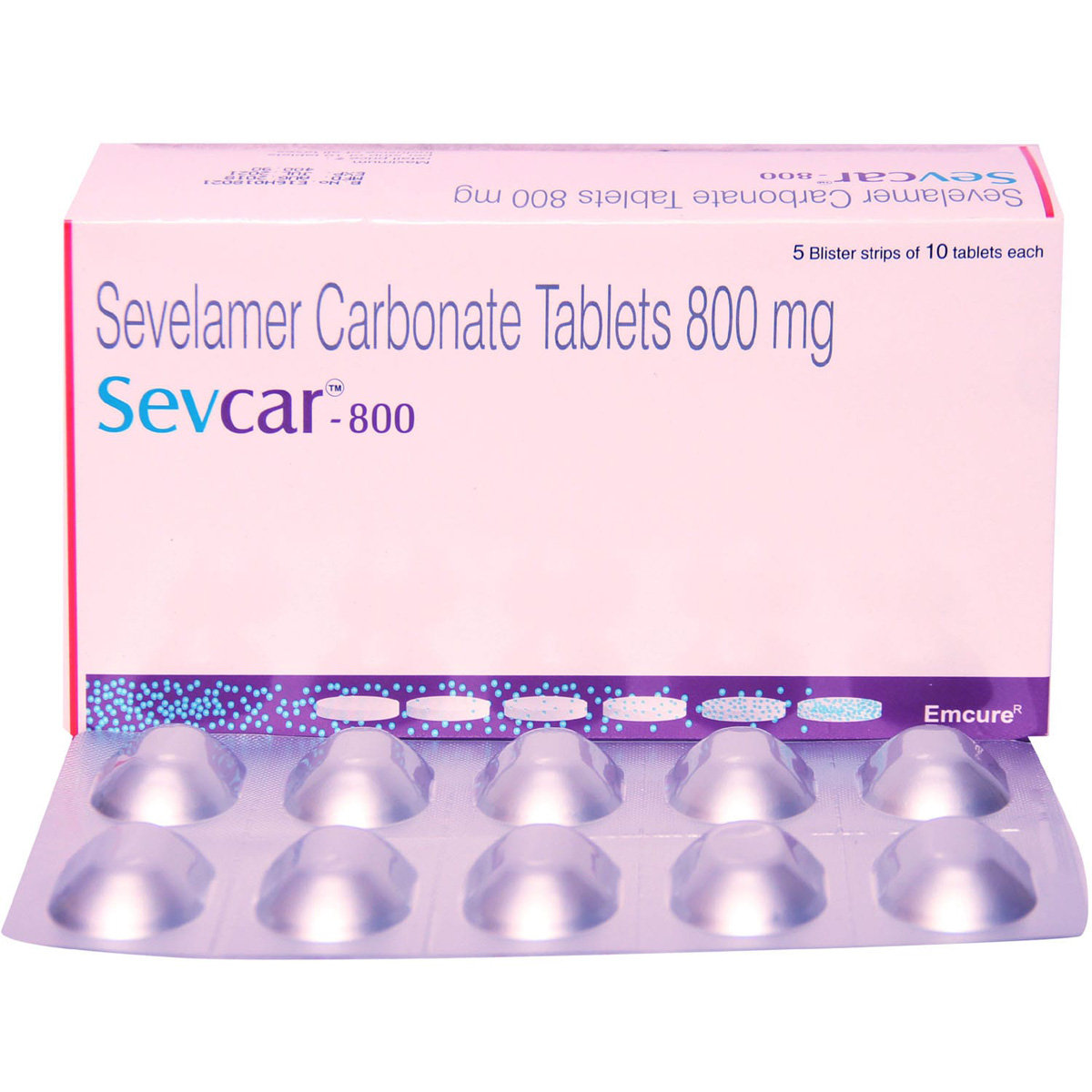 Sevcar-800 Tablet 10's, Pack of 10 TABLETS Sevcar-800 Tablet 10's, Pack of 10 TABLETS