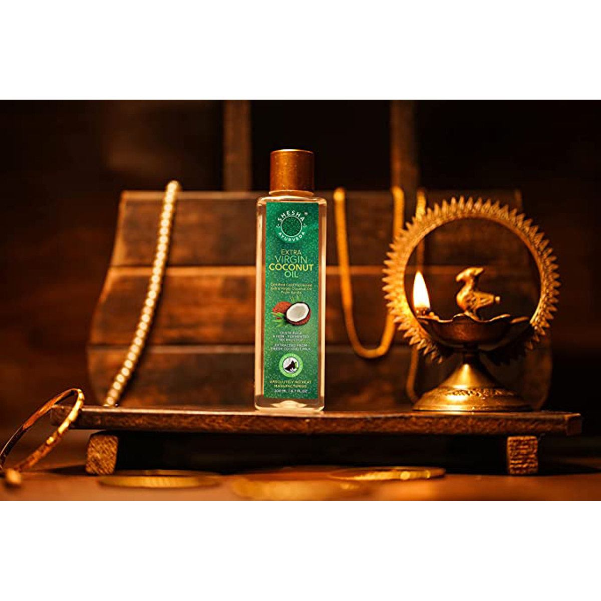 Shesha Ayurveda Extra Virgin Coconut Oil, 200 ml, Pack of 1 Shesha Ayurveda Extra Virgin Coconut Oil, 200 ml, Pack of 1