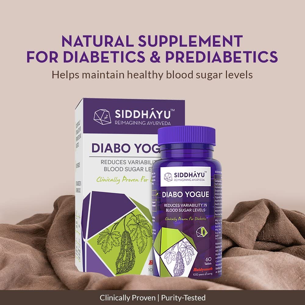 Siddhayu Diabo Yogue, 60 Tablets, Pack of 1 Siddhayu Diabo Yogue, 60 Tablets, Pack of 1