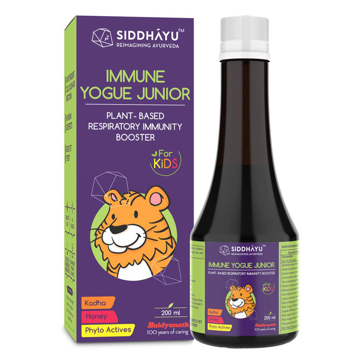 Siddhayu Immune Yogue Junior Syrup for Kids, 200 ml, Pack of 1 Siddhayu Immune Yogue Junior Syrup for Kids, 200 ml, Pack of 1