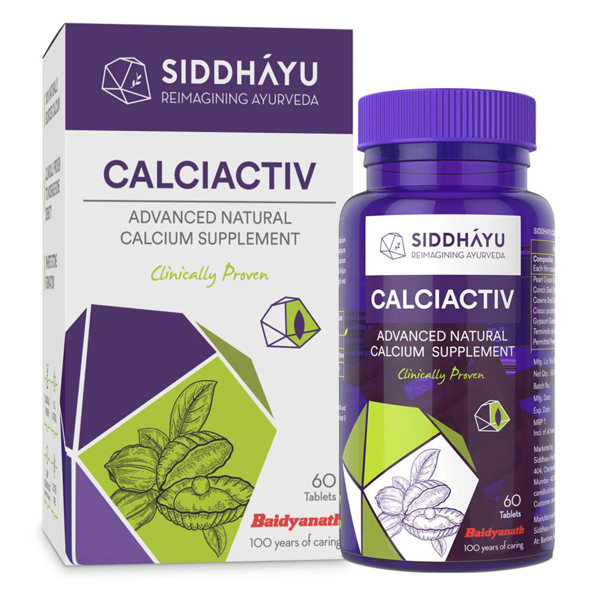 Siddhayu Calciactiv Advanced Natural Calcium Supplement, 60 Tablets, Pack of 1 Siddhayu Calciactiv Advanced Natural Calcium Supplement, 60 Tablets, Pack of 1