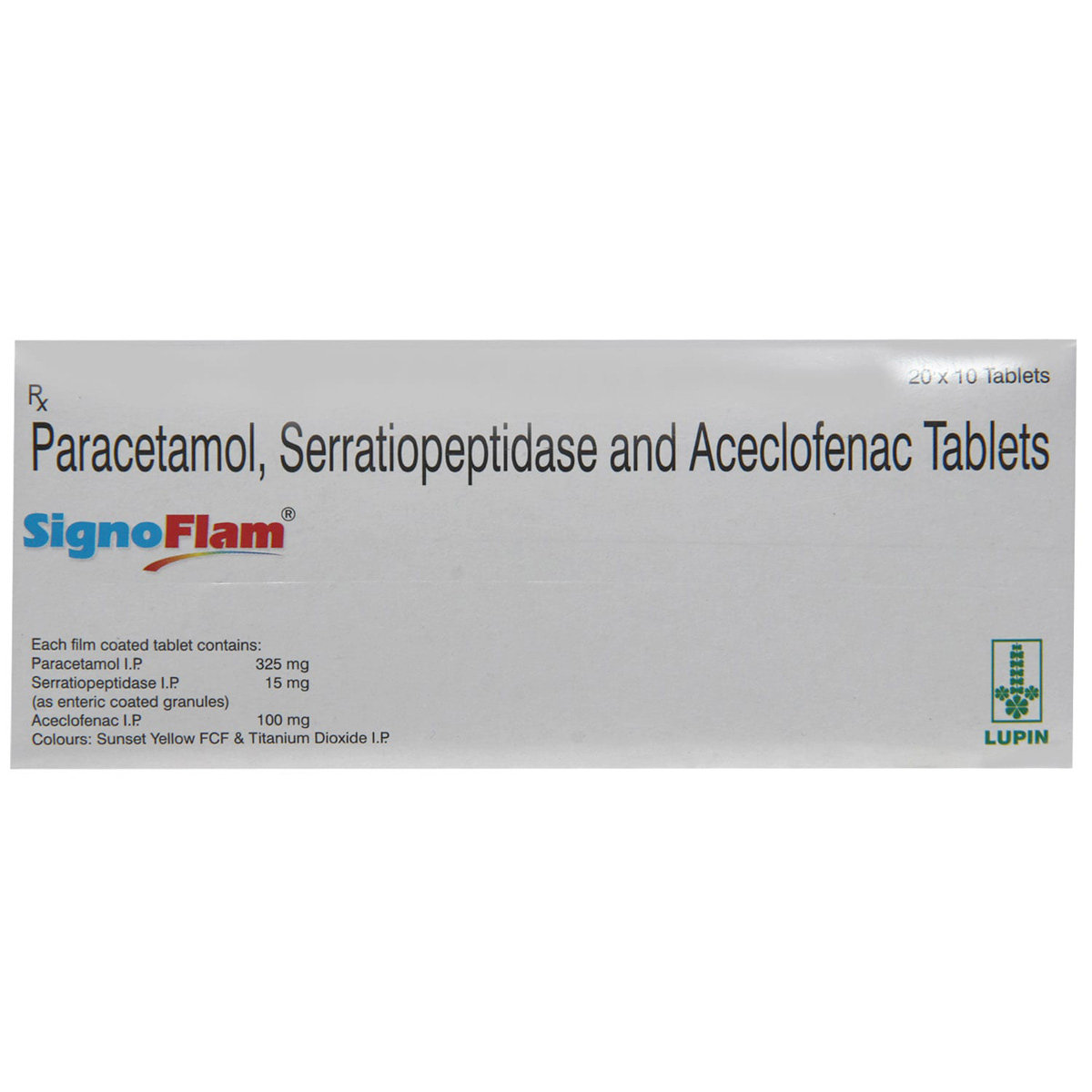 Signoflam Tablet 10's, Pack of 10 TABLETS Signoflam Tablet 10's, Pack of 10 TABLETS