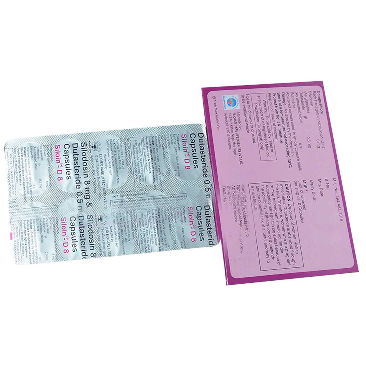 Siloin-D 8 Capsule 10's, Pack of 10 Siloin-D 8 Capsule 10's, Pack of 10