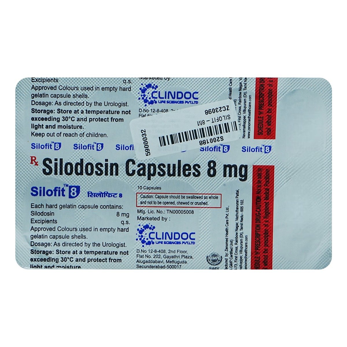 Silofit 8 mg Capsule 10's, Pack of 10 CAPSULES Silofit 8 mg Capsule 10's, Pack of 10 CAPSULES