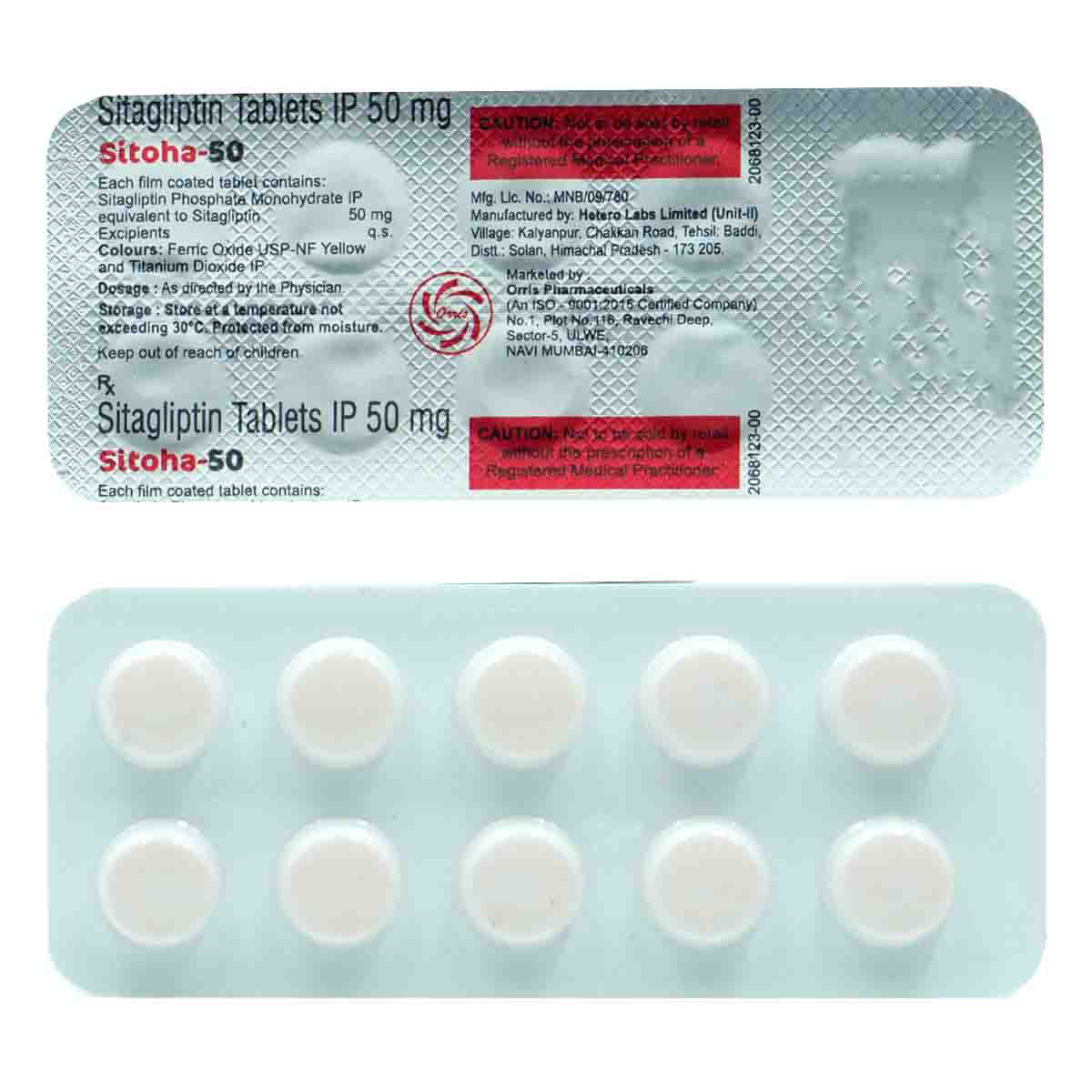 Sitoha-50 Tablet 10's, Pack of 10 TABLETS Sitoha-50 Tablet 10's, Pack of 10 TABLETS