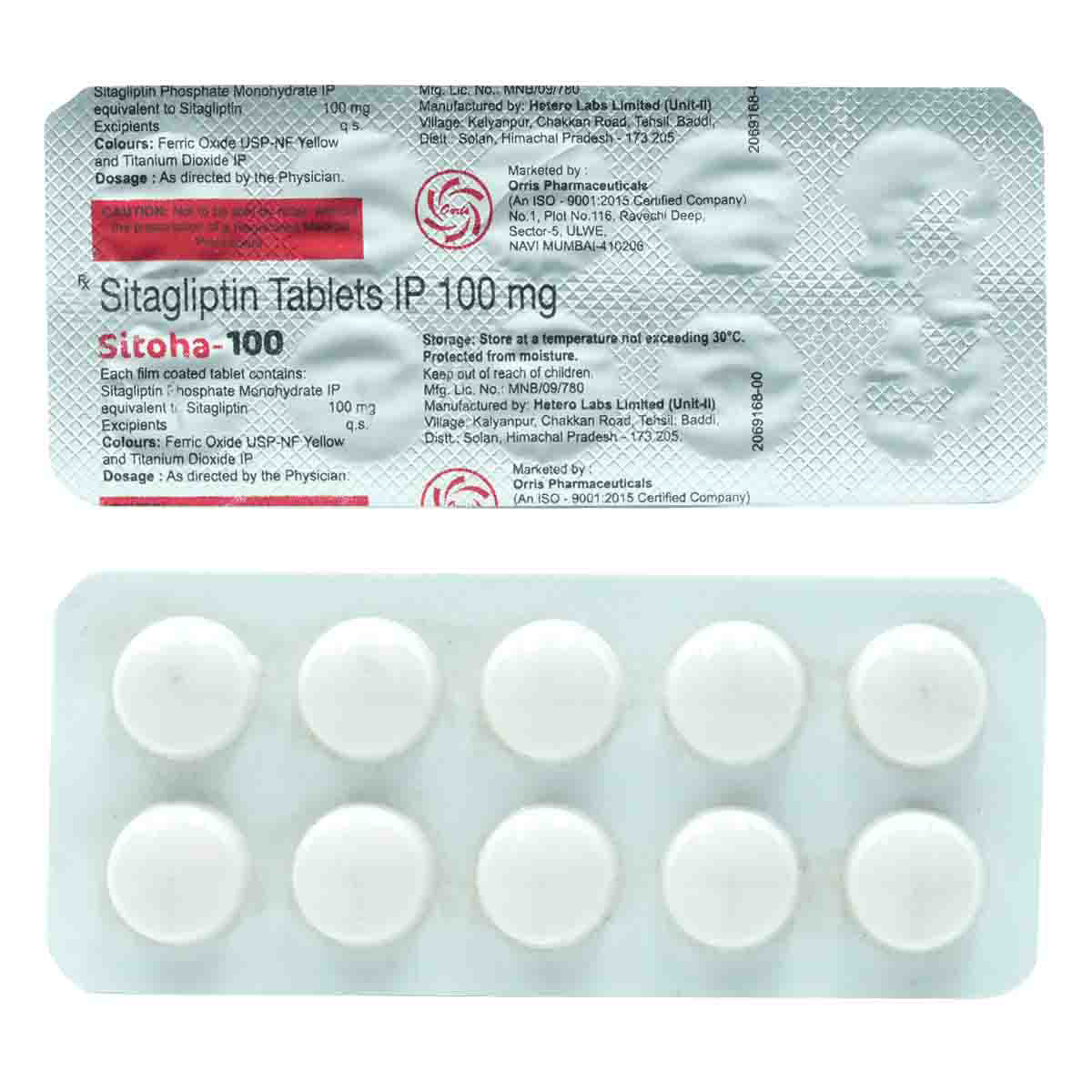Sitoha-100 Tablet 10's, Pack of 10 TABLETS Sitoha-100 Tablet 10's, Pack of 10 TABLETS