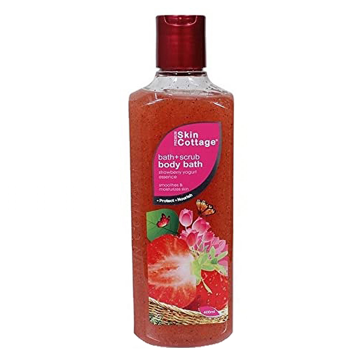 Skin Cottage Strawberry & Yoghurt Body Bath 400 ml | Deep Cleansing | Gentle Exfoliation | Removes Dirt, Impurities & Dead Cells | Gives Smooth & Moisturised Skin, Pack of 1 Skin Cottage Strawberry & Yoghurt Body Bath 400 ml | Deep Cleansing | Gentle Exfoliation | Removes Dirt, Impurities & Dead Cells | Gives Smooth & Moisturised Skin, Pack of 1