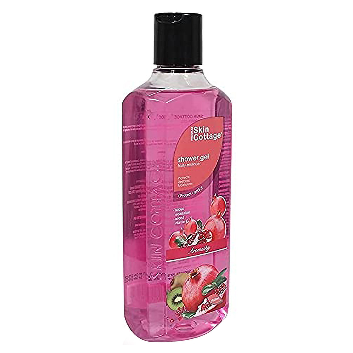 Skin Cottage Fruity Essence Shower Gel 400 ml | With Vitamin E & Fruits | Gently Cleanses, Nourishes & Moisturises Skin | Delightful Fruity Fragrance | pH 5.5, Pack of 1 Skin Cottage Fruity Essence Shower Gel 400 ml | With Vitamin E & Fruits | Gently Cleanses, Nourishes & Moisturises Skin | Delightful Fruity Fragrance | pH 5.5, Pack of 1
