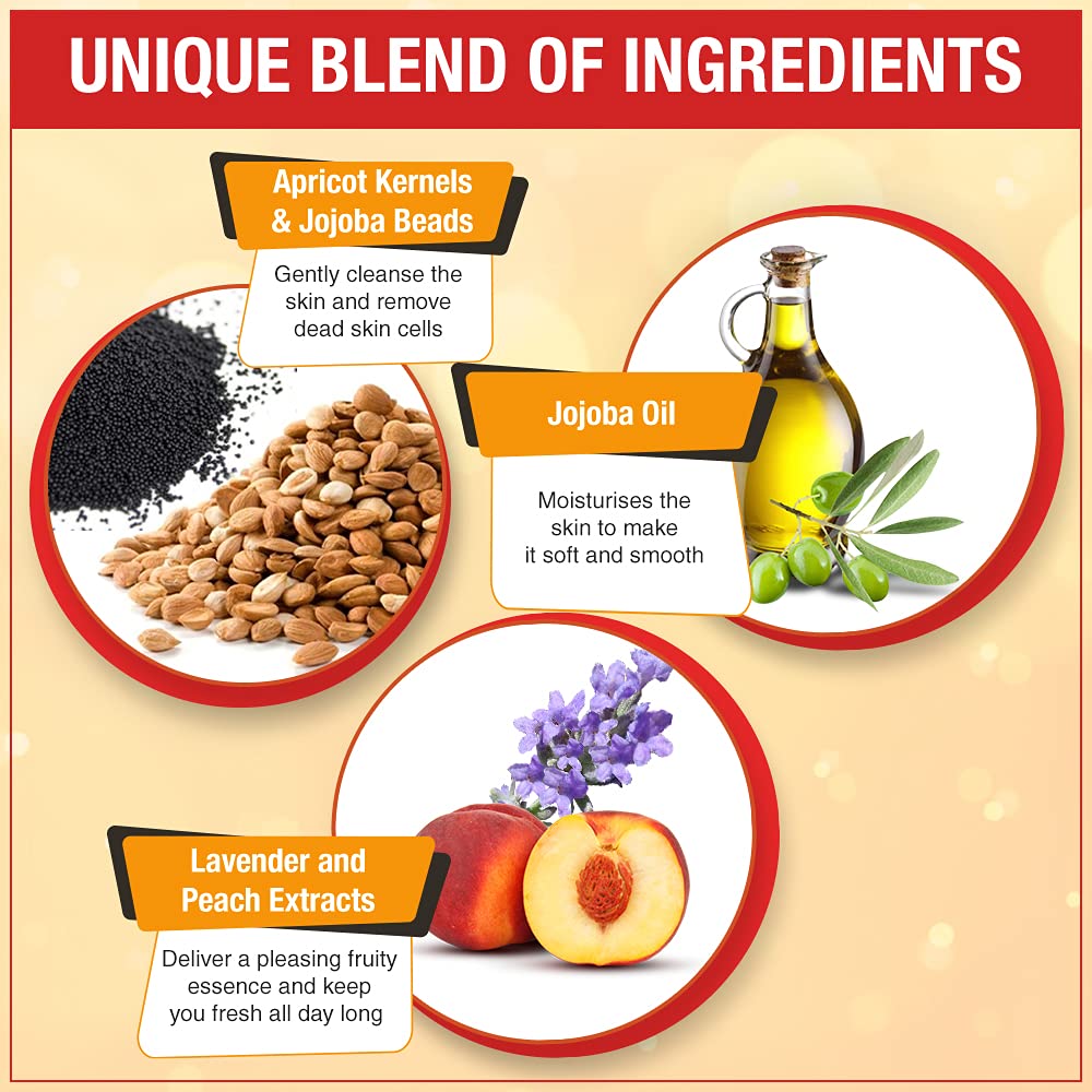 Skin Cottage Lavender Peach Essence Bath+Scrub Body Bath 400 ml | Gently Cleanses | Deeply Nourishes & Moisturises, Pack of 1 Skin Cottage Lavender Peach Essence Bath+Scrub Body Bath 400 ml | Gently Cleanses | Deeply Nourishes & Moisturises, Pack of 1