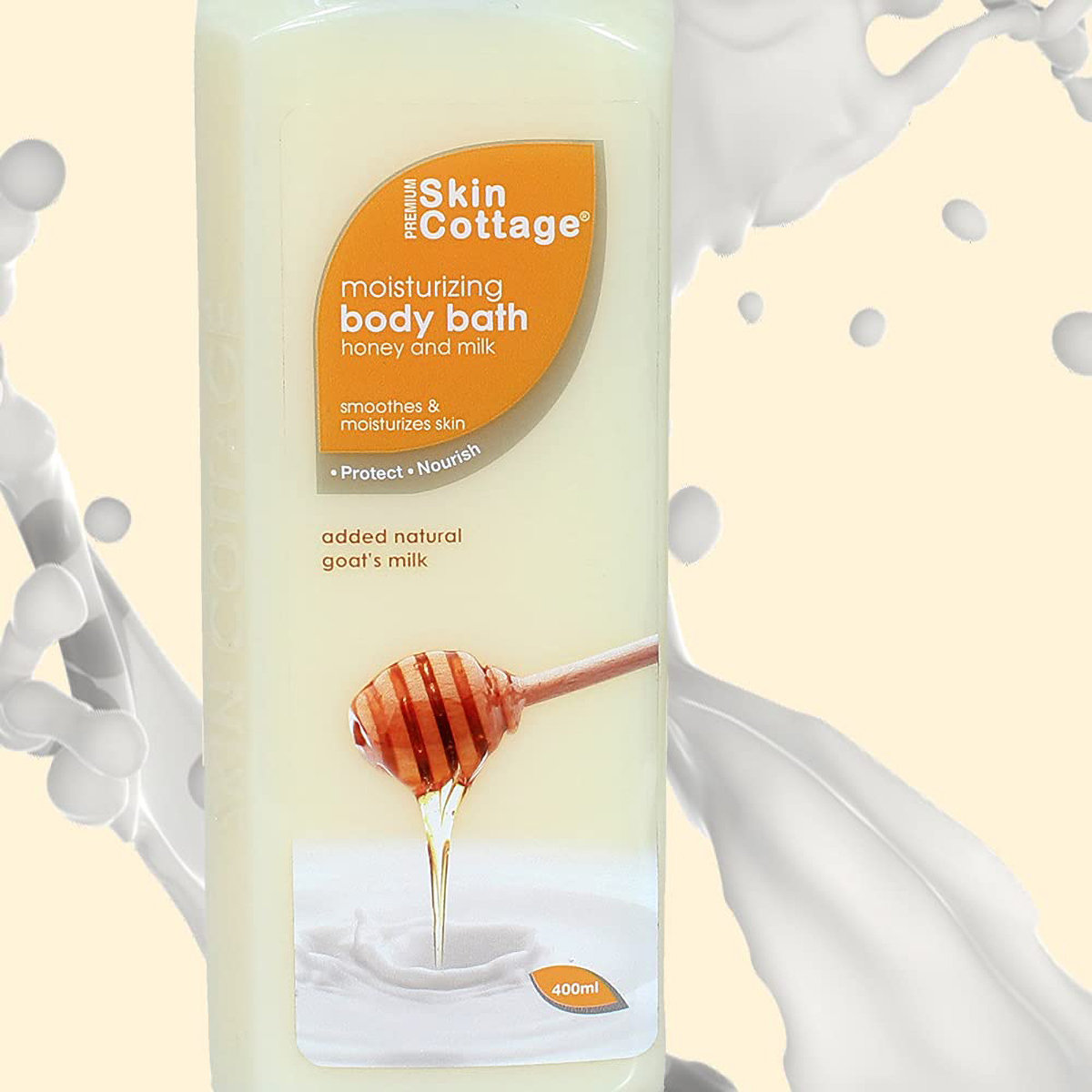 Skin Cottage Honey & Milk Moisturizing Body Bath 400 ml | With Honey & Natural Goat's Milk | Gently Cleanses | Keep Skin Moisturised & Soft, Pack of 1 Skin Cottage Honey & Milk Moisturizing Body Bath 400 ml | With Honey & Natural Goat's Milk | Gently Cleanses | Keep Skin Moisturised & Soft, Pack of 1
