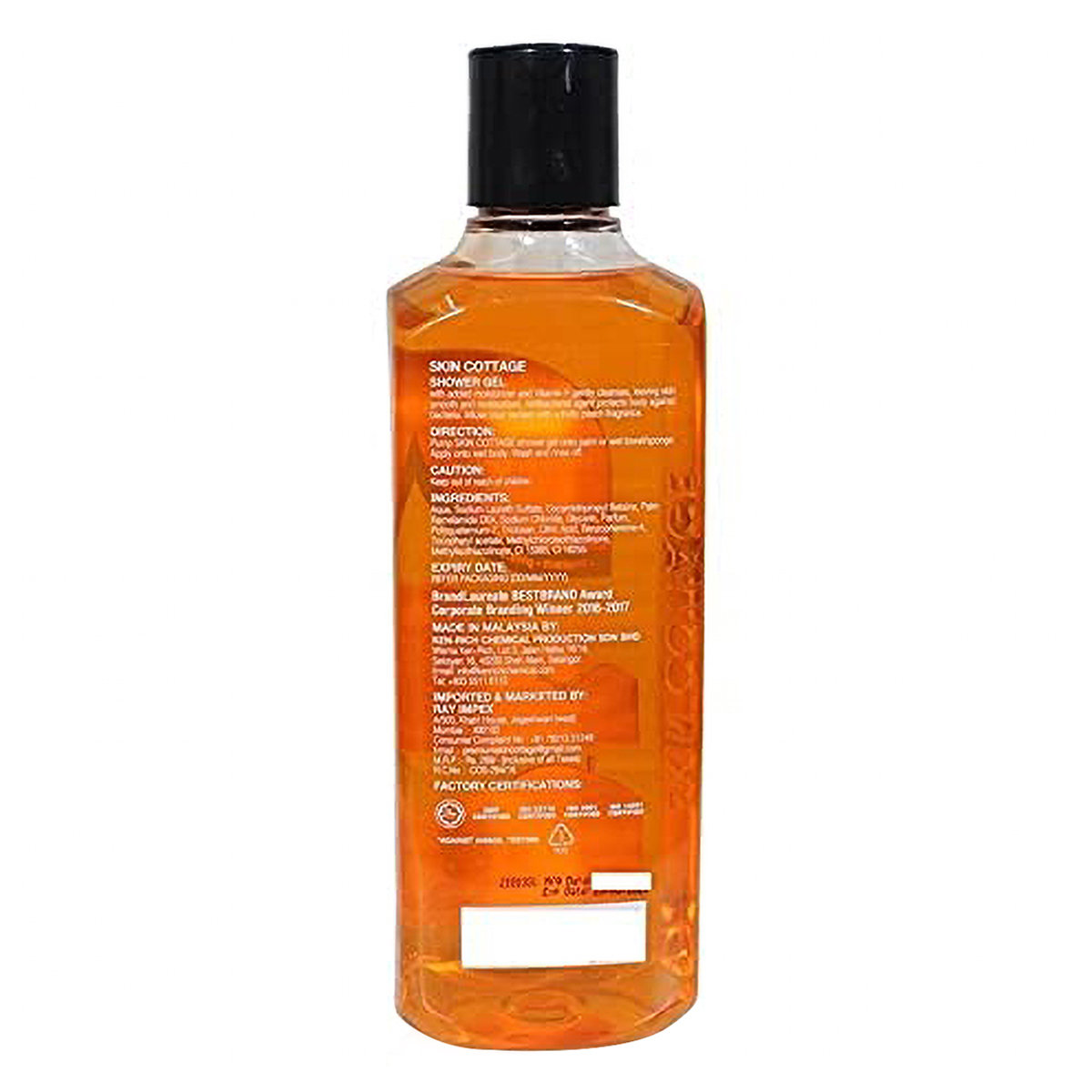 Skin Cottage Peach Shower Gel 400 ml | With Vitamin E & Moisturzers | Gently Cleanses & Moisturises Skin | Protects Against Bacteria | Refreshing Peach Fragrance | pH 5.5, Pack of 1 Skin Cottage Peach Shower Gel 400 ml | With Vitamin E & Moisturzers | Gently Cleanses & Moisturises Skin | Protects Against Bacteria | Refreshing Peach Fragrance | pH 5.5, Pack of 1
