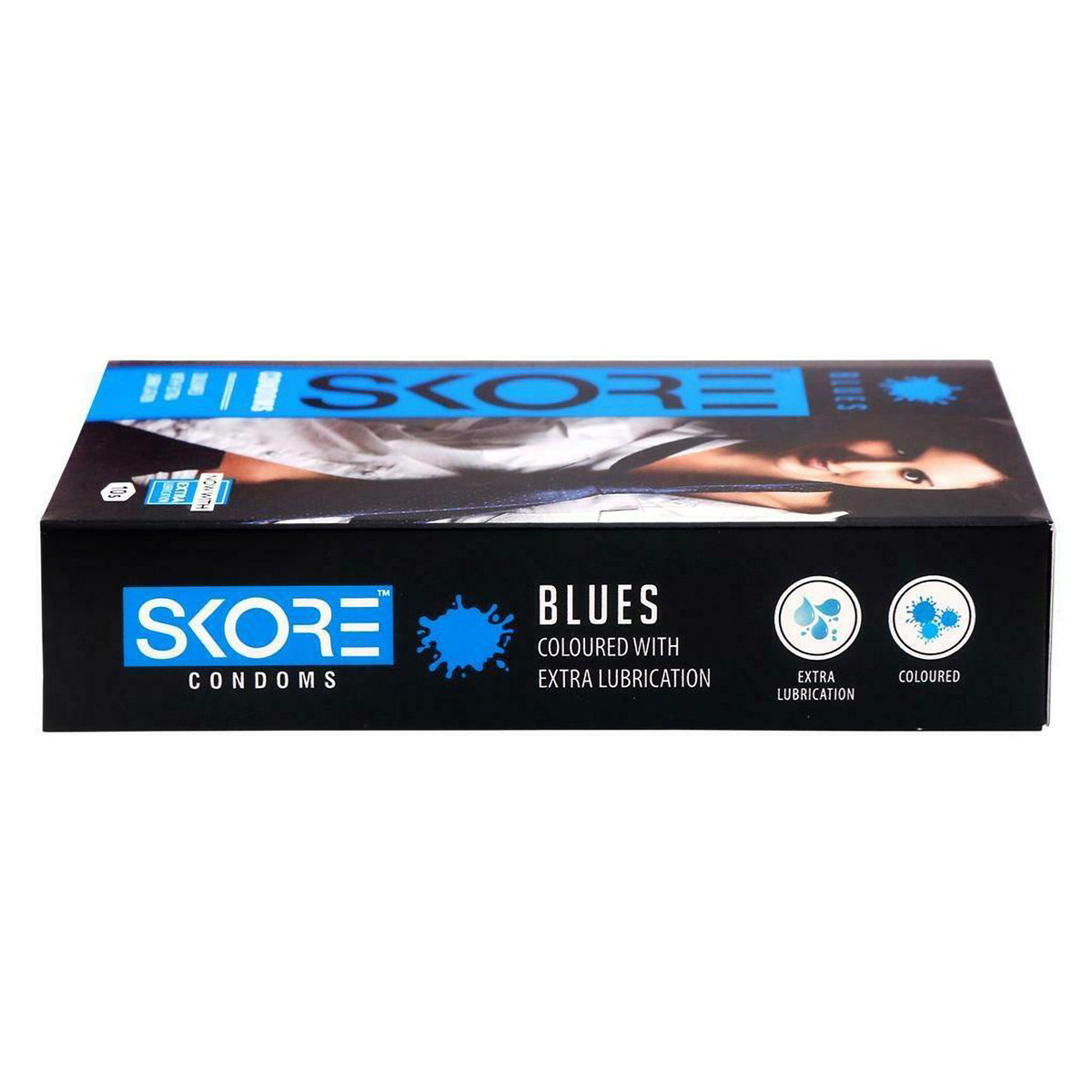 Skore Blues Condoms, 10 Count, Pack of 1 Skore Blues Condoms, 10 Count, Pack of 1
