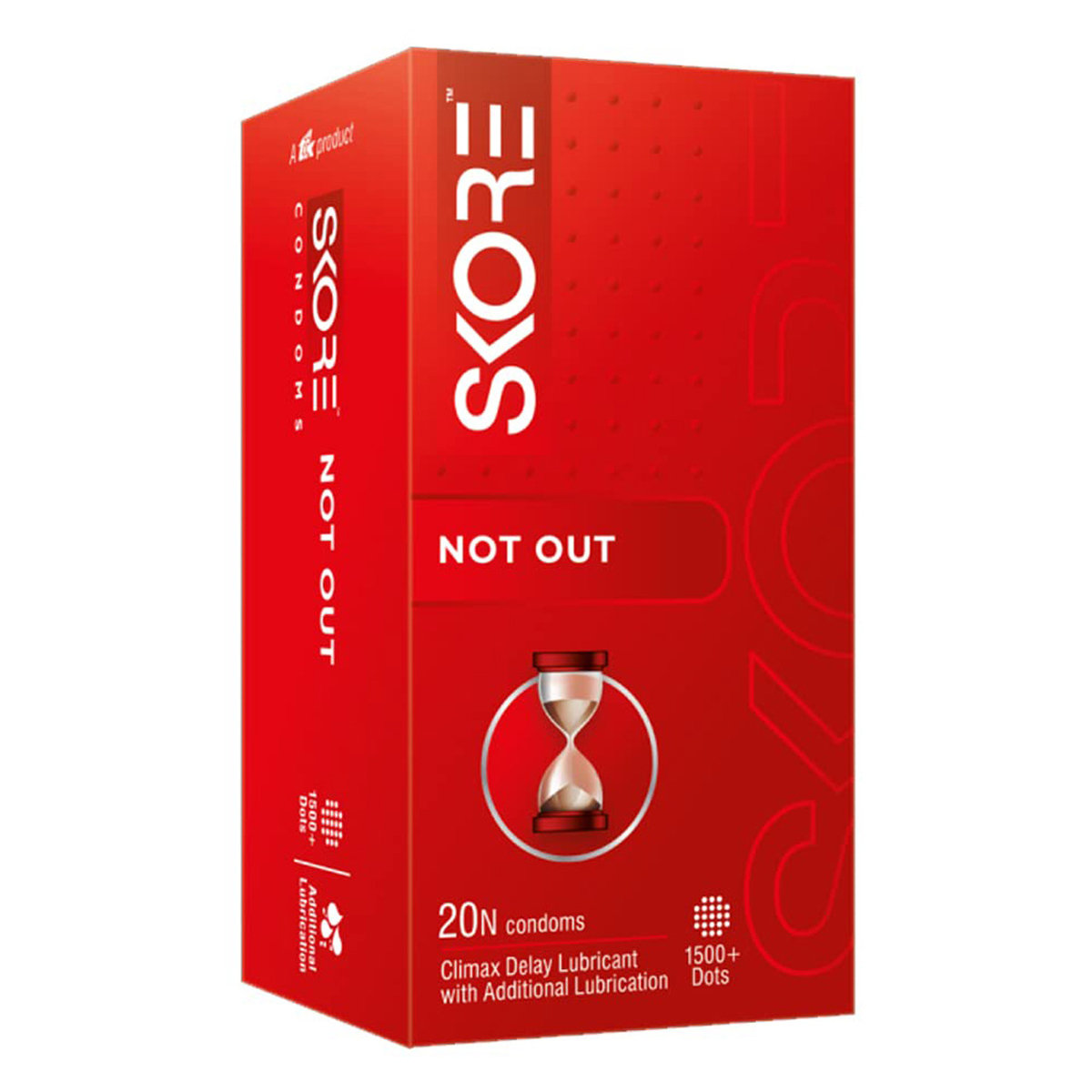 Skore NotOut Condoms, 20 Count, Pack of 1 Skore NotOut Condoms, 20 Count, Pack of 1