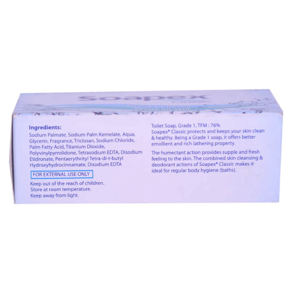 Soapex Soap 75 gm | Strong On Germs | Gentle On Skin, Pack of 1 Soapex Soap 75 gm | Strong On Germs | Gentle On Skin, Pack of 1