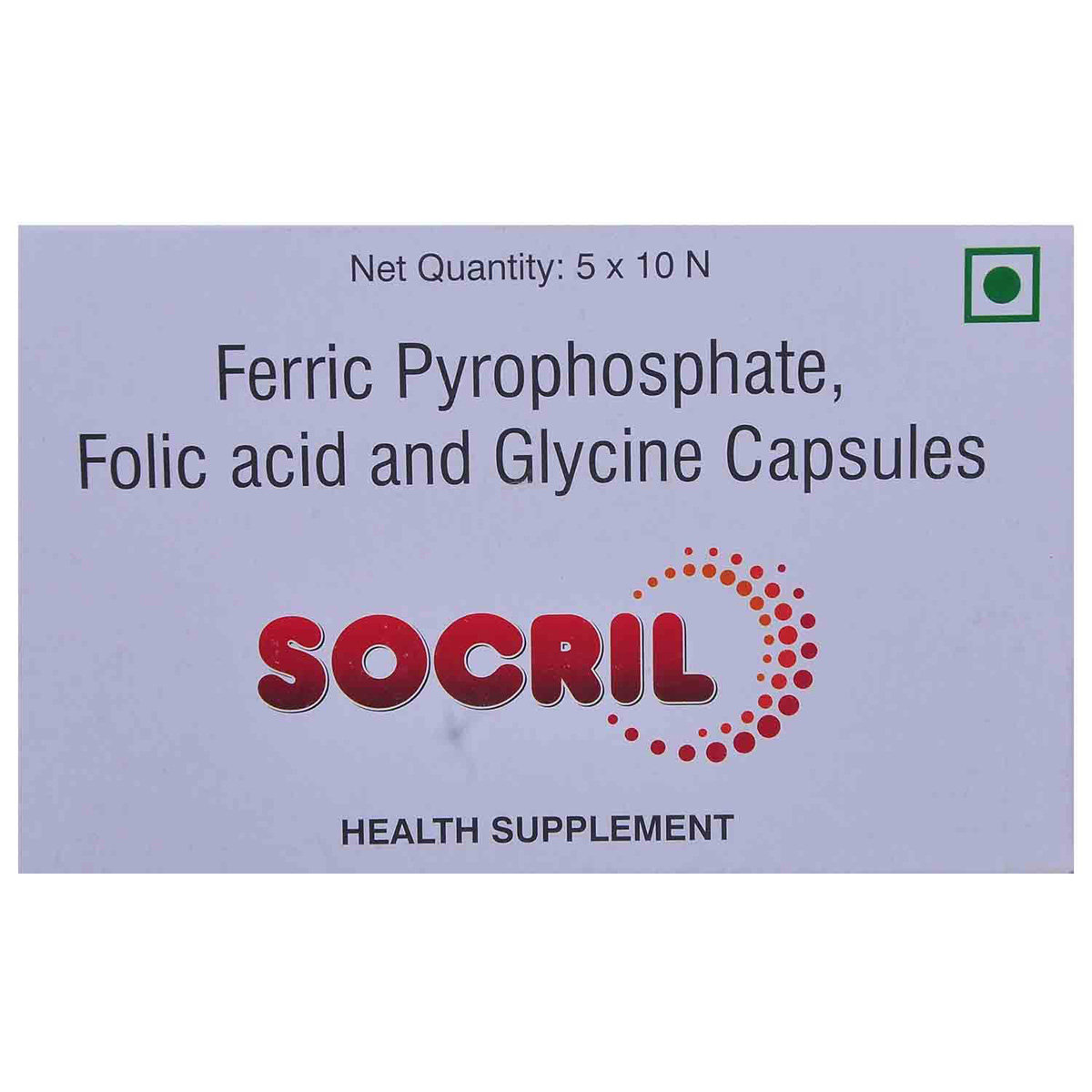 Socril Capsule 10's, Pack of 10 CapsuleS Socril Capsule 10's, Pack of 10 CapsuleS