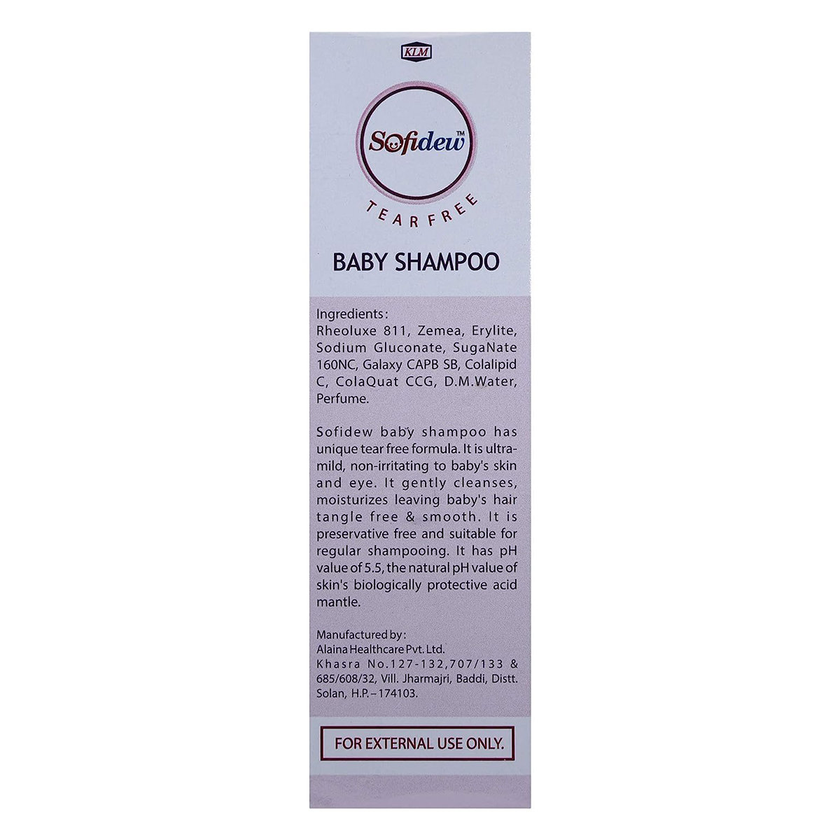 Sofidew Baby Shampoo, 75 ml, Pack of 1 Sofidew Baby Shampoo, 75 ml, Pack of 1