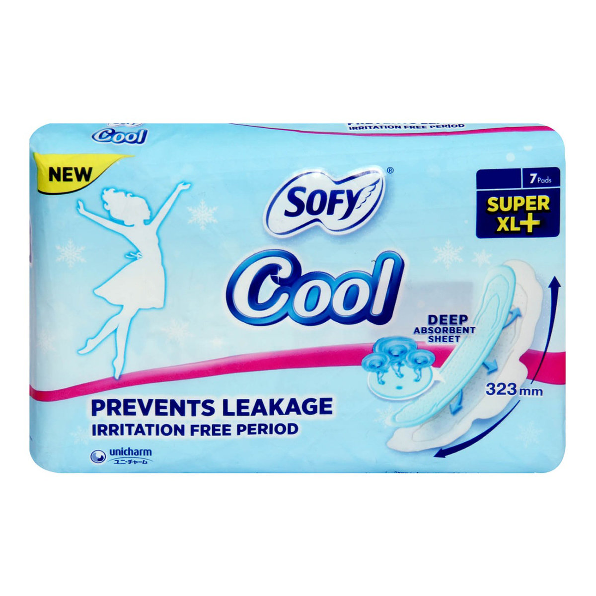 Sofy Cool Super Pads XL+, 7 Count, Pack of 1 Sofy Cool Super Pads XL+, 7 Count, Pack of 1