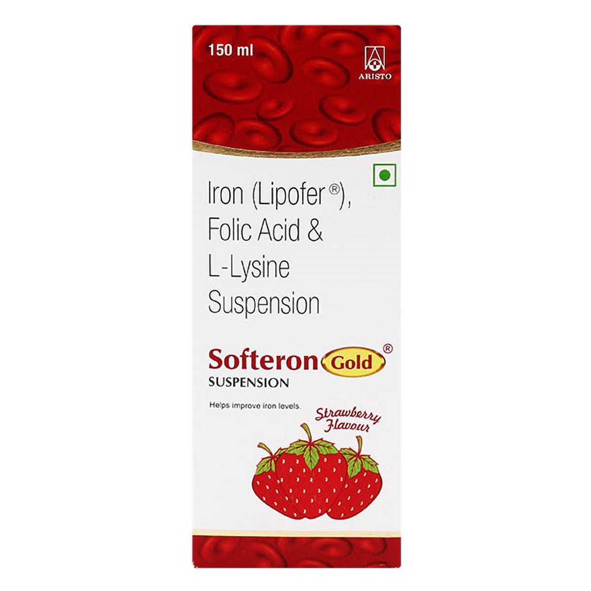Softeron Gold Strawberry Flavour Suspension 150 ml, Pack of 1 Softeron Gold Strawberry Flavour Suspension 150 ml, Pack of 1