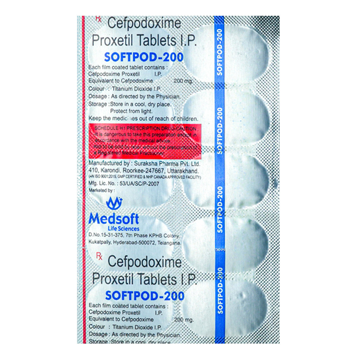 Softpod-200 Tablet 10's, Pack of 10 TabletS Softpod-200 Tablet 10's, Pack of 10 TabletS