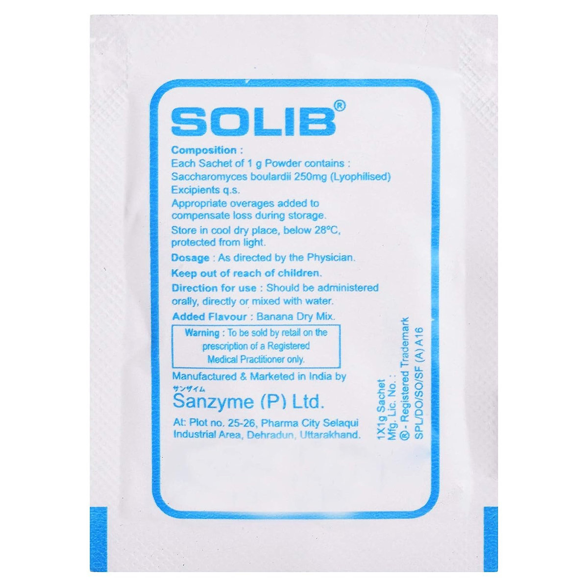 Solib Sachets 1 gm, Pack of 1 Powder Solib Sachets 1 gm, Pack of 1 Powder
