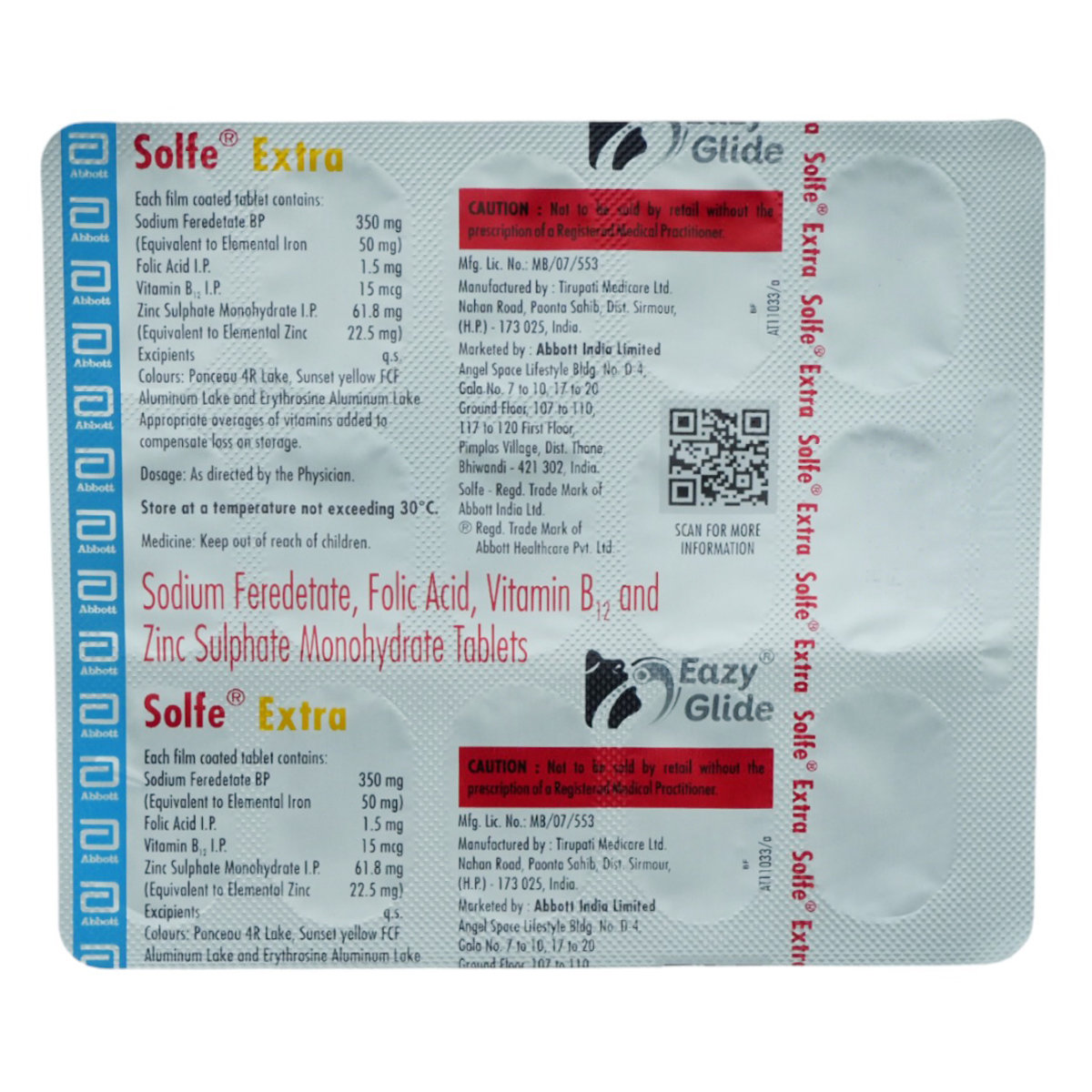 Solfe Extra Tablet 15's, Pack of 15 TabletS Solfe Extra Tablet 15's, Pack of 15 TabletS