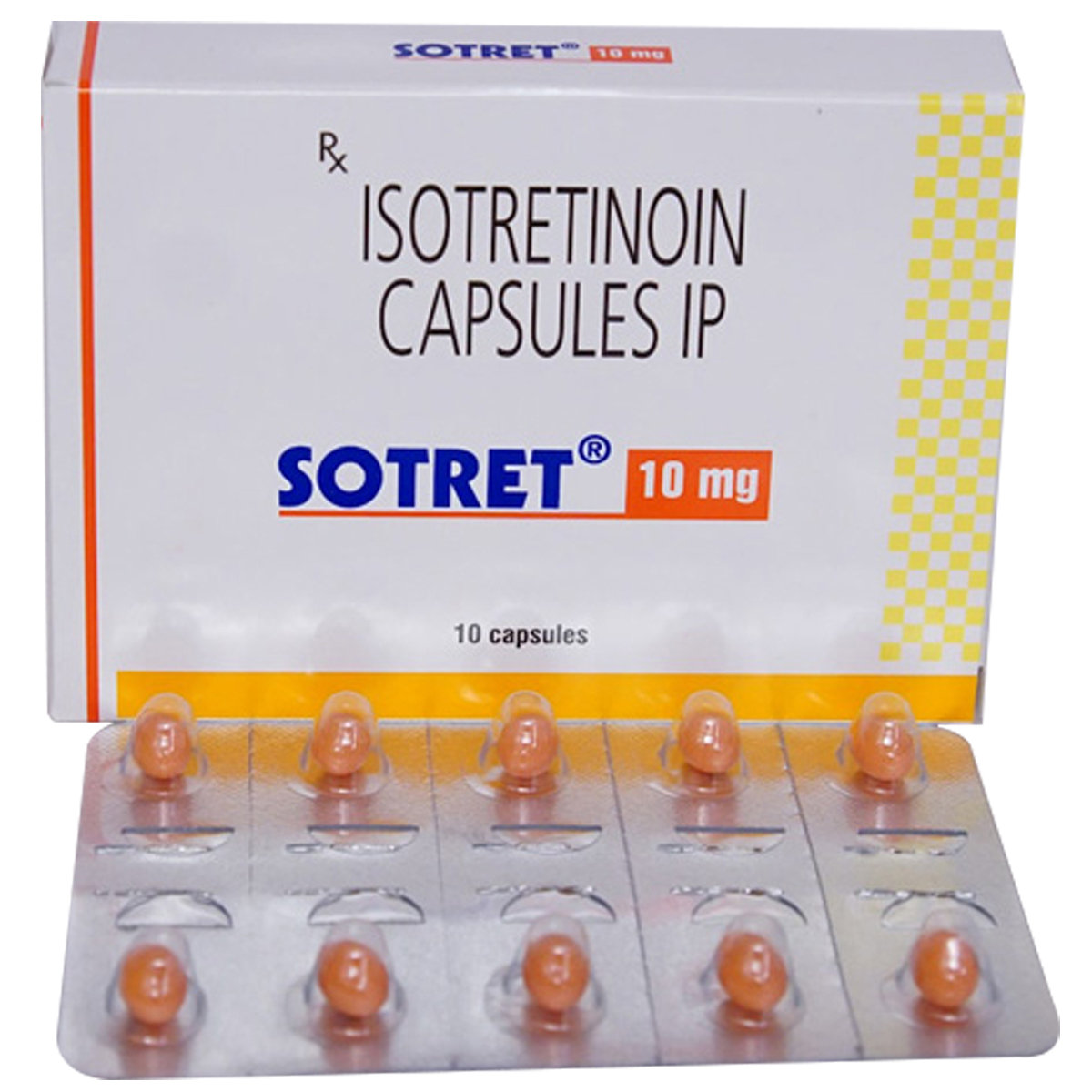 Sotret 10 mg Capsule 10's, Pack of 10 CAPSULES Sotret 10 mg Capsule 10's, Pack of 10 CAPSULES