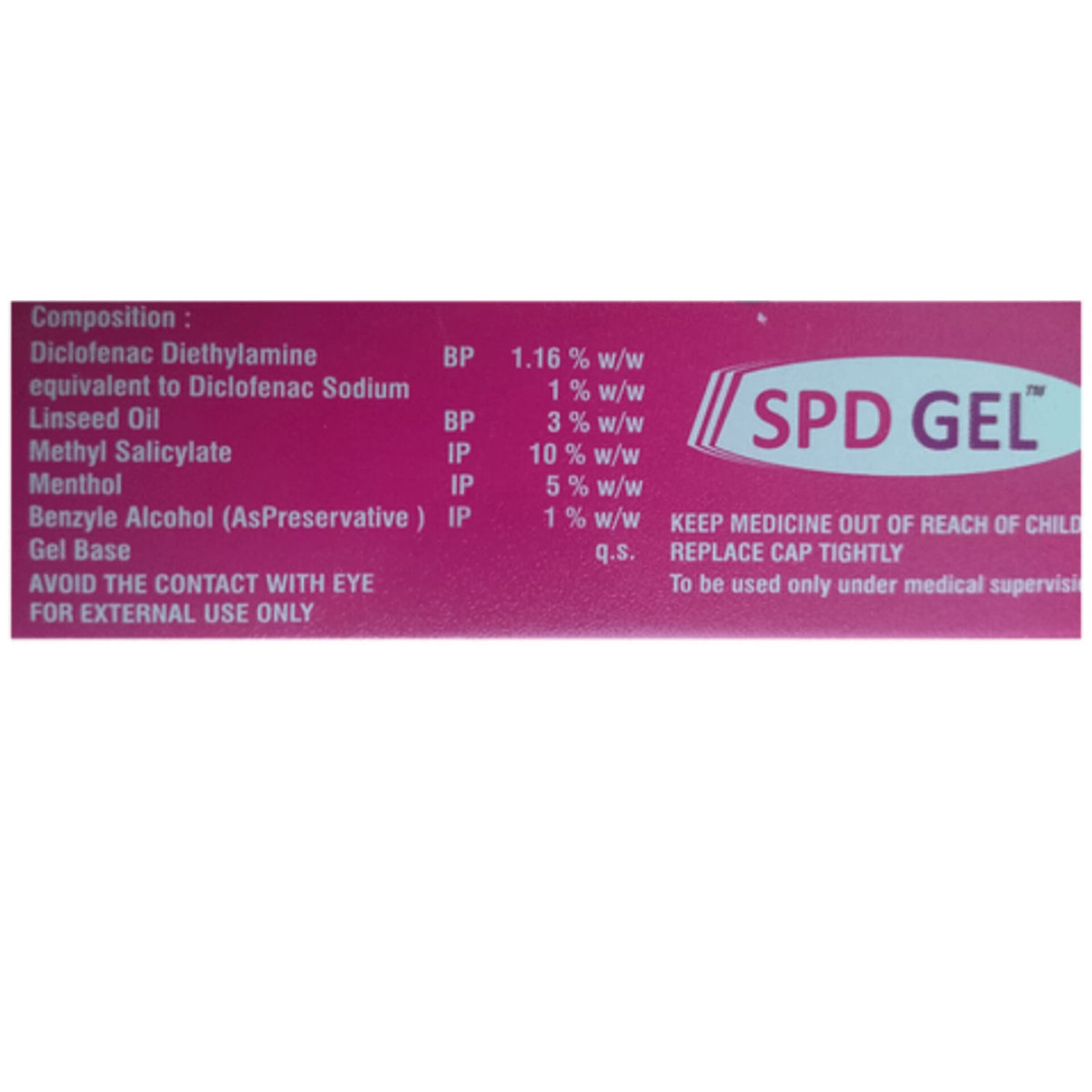SPD Gel 30 gm, Pack of 1 GEL SPD Gel 30 gm, Pack of 1 GEL