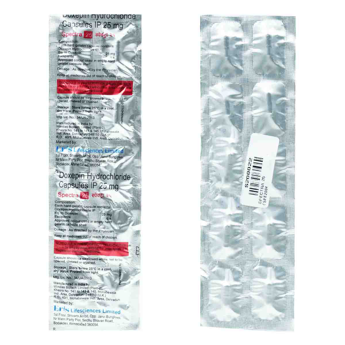 Spectra 25 Capsule 10's, Pack of 10 CAPSULES Spectra 25 Capsule 10's, Pack of 10 CAPSULES