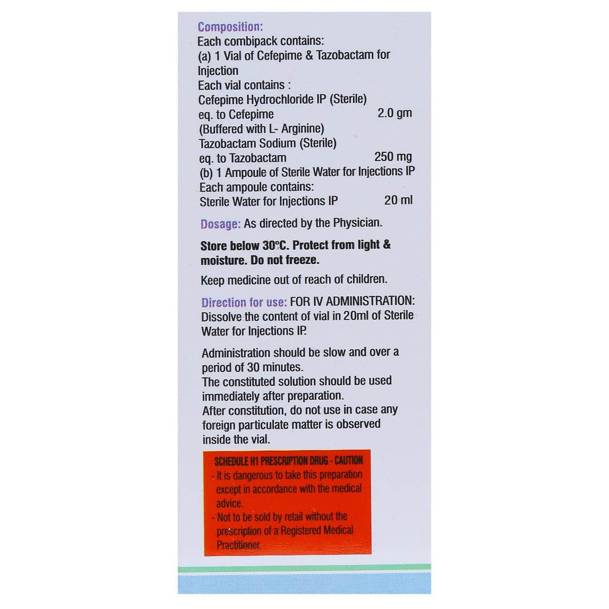 Specipime 2.25 gm Injection 1's, Pack of 1 Injection Specipime 2.25 gm Injection 1's, Pack of 1 Injection