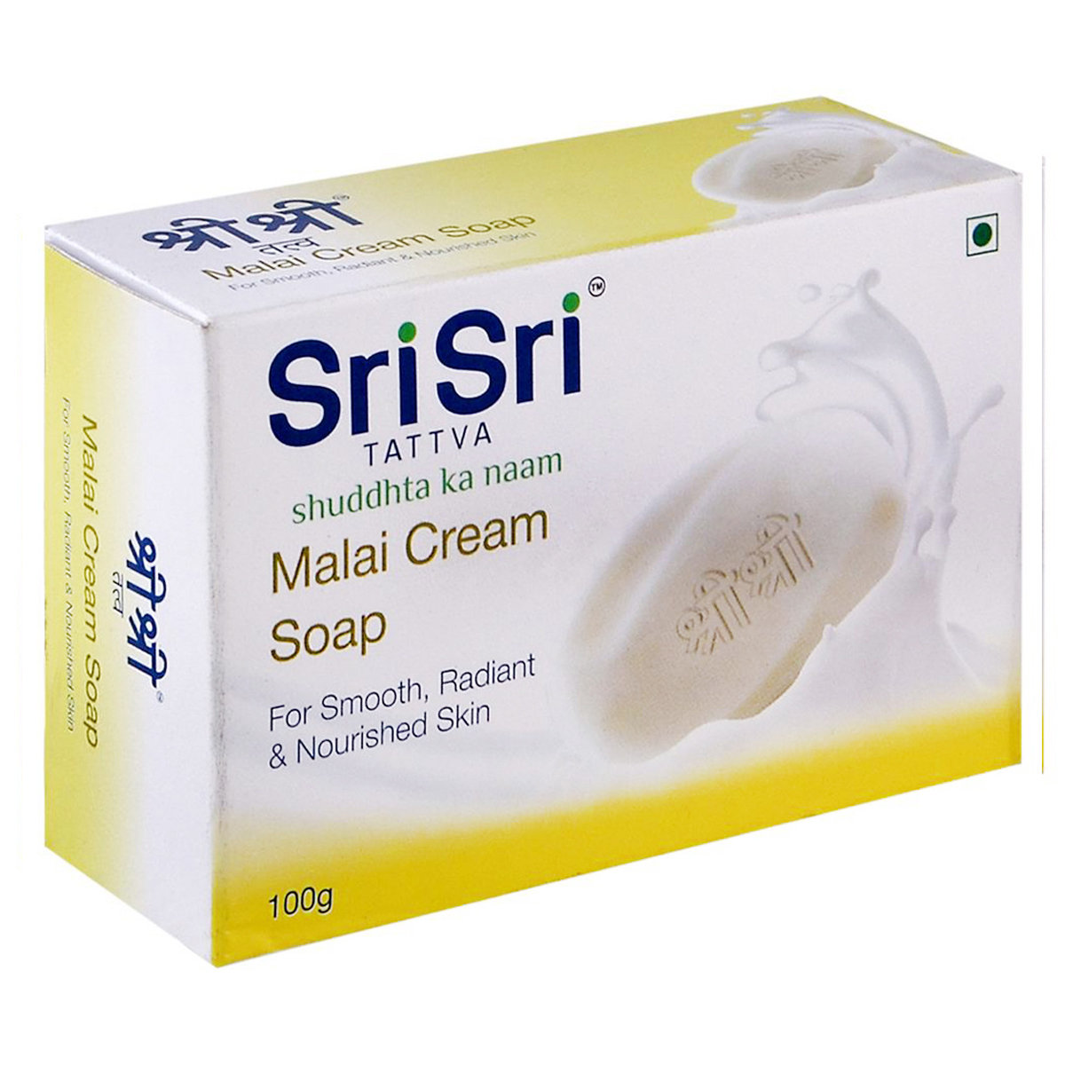 Sri Sri Tattva Malai Cream Soap 100 gm | For Smooth, Radiant & Nourished Skin, Pack of 1 Sri Sri Tattva Malai Cream Soap 100 gm | For Smooth, Radiant & Nourished Skin, Pack of 1