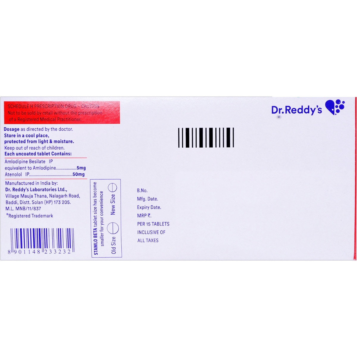 Stamlo Beta Tablet 15's, Pack of 15 TABLETS Stamlo Beta Tablet 15's, Pack of 15 TABLETS