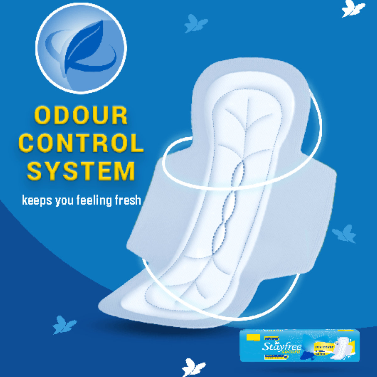 Stayfree Secure Dry Cover Pads with Wings Regular, 6 Count, Pack of 1 Stayfree Secure Dry Cover Pads with Wings Regular, 6 Count, Pack of 1