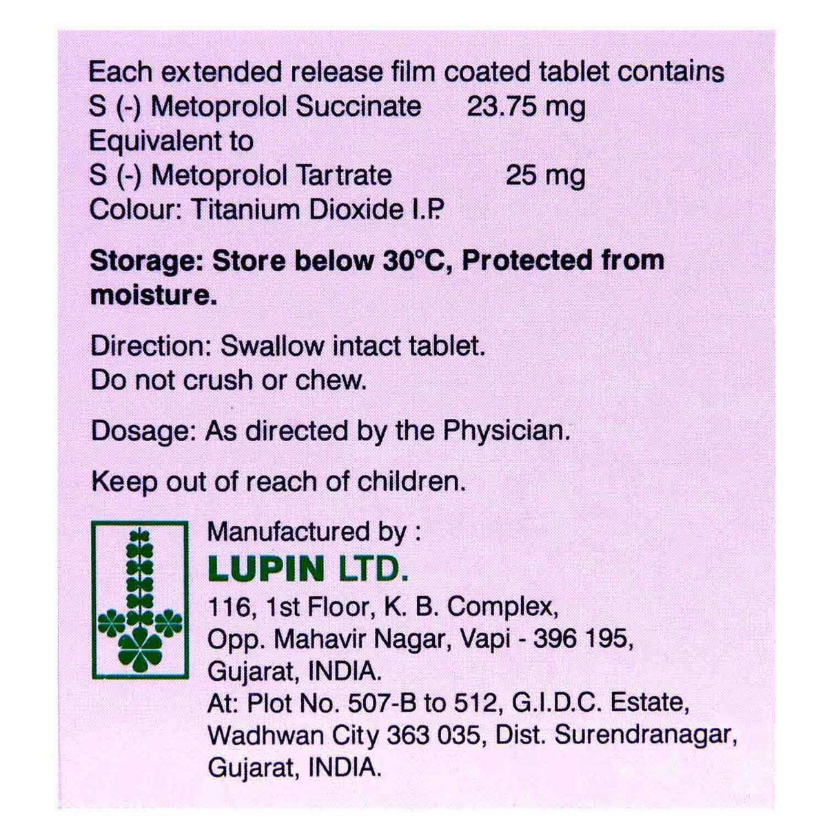 Starcad Beta 25 mg Tablet 10's, Pack of 10 TABLETS Starcad Beta 25 mg Tablet 10's, Pack of 10 TABLETS