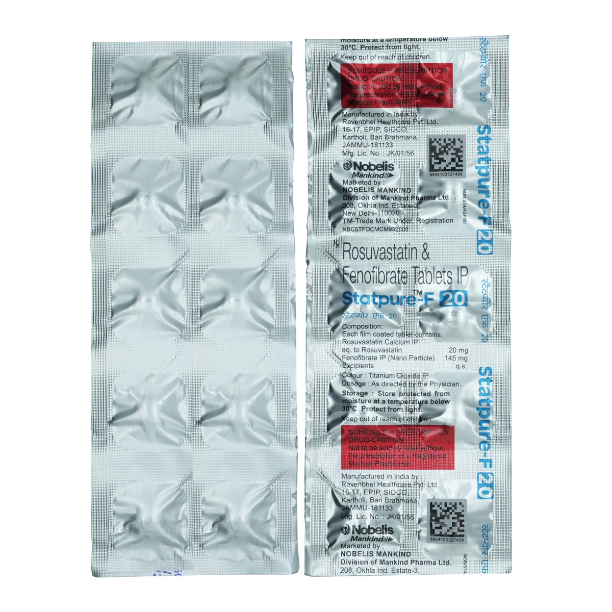 Statpure-F 20 Tablet 10's, Pack of 10 Statpure-F 20 Tablet 10's, Pack of 10