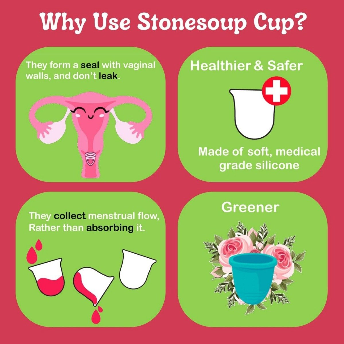Stonesoup Wings Regular Menstrual Cup, 1 Count, Pack of 1 Stonesoup Wings Regular Menstrual Cup, 1 Count, Pack of 1