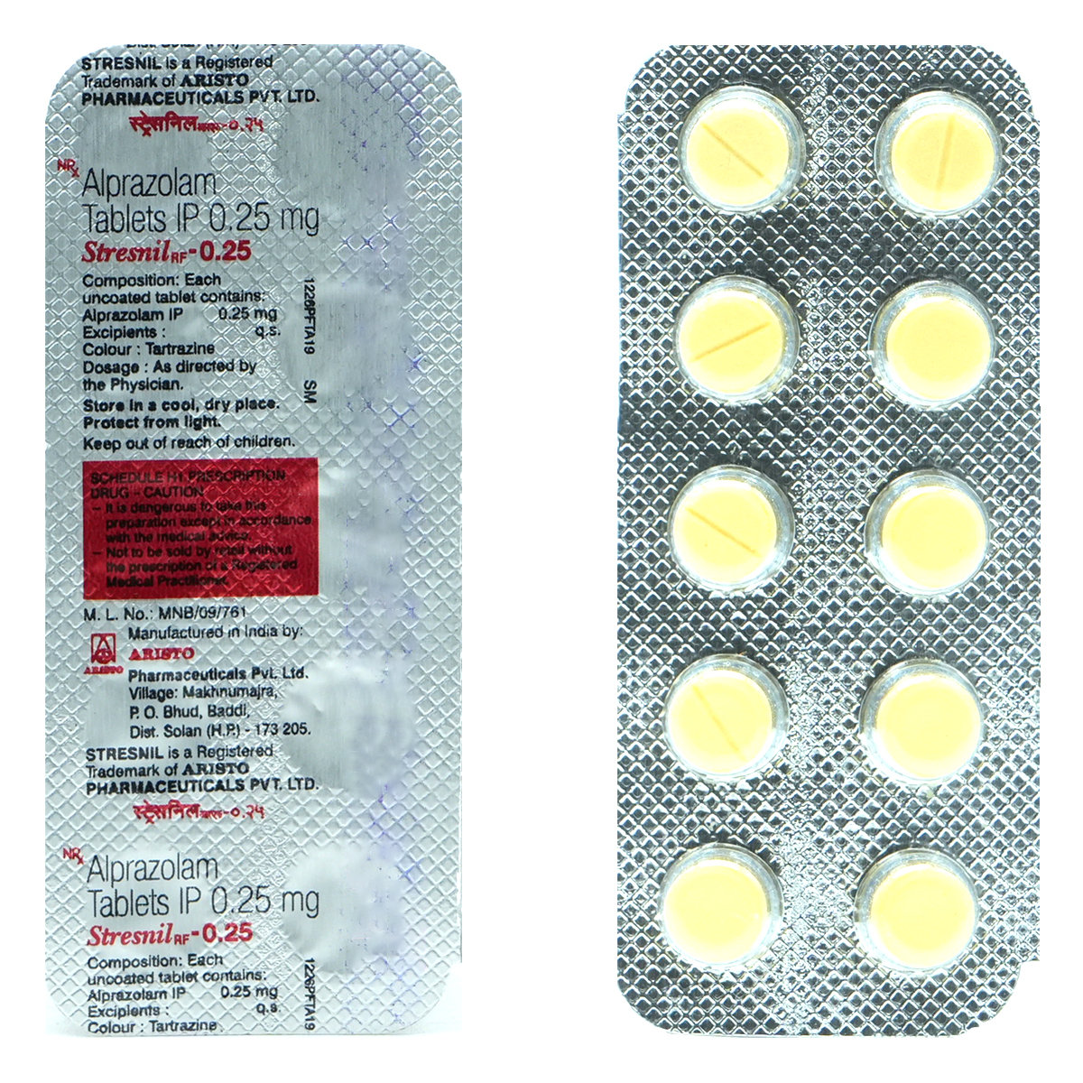 Stresnil RF-0.25 Tablet 10's, Pack of 10 TabletS Stresnil RF-0.25 Tablet 10's, Pack of 10 TabletS