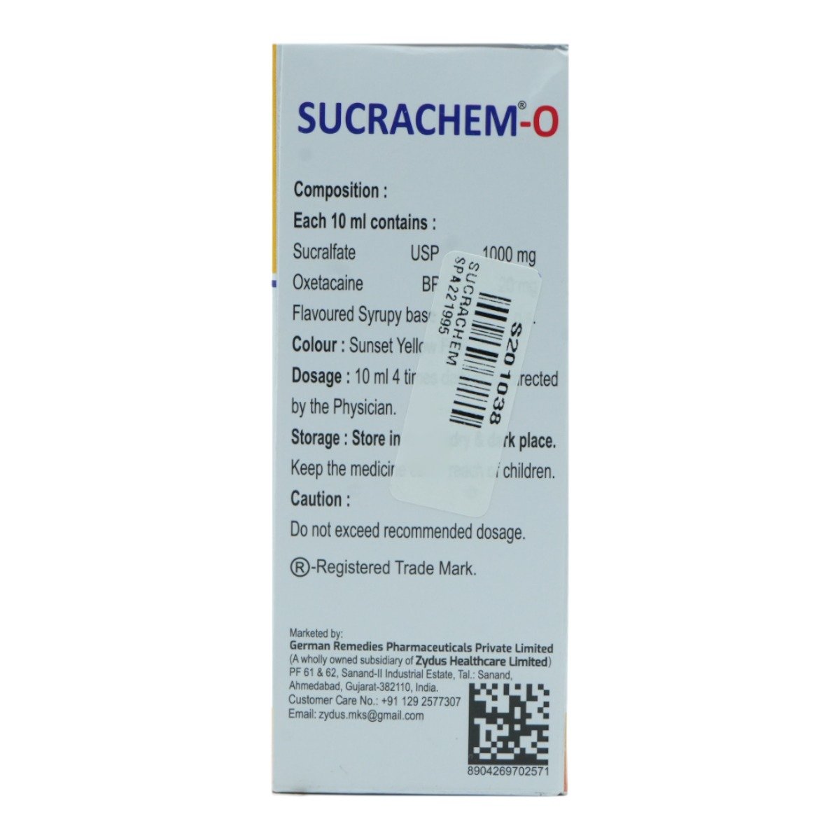 Sucrachem O Suspension 100 ml, Pack of 1 Suspension Sucrachem O Suspension 100 ml, Pack of 1 Suspension