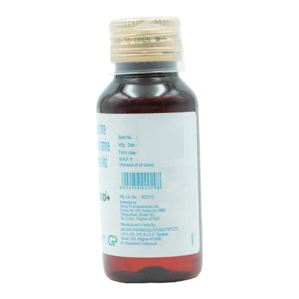 Sudin Kid Plus Syrup 60 ml, Pack of 1 Syrup Sudin Kid Plus Syrup 60 ml, Pack of 1 Syrup