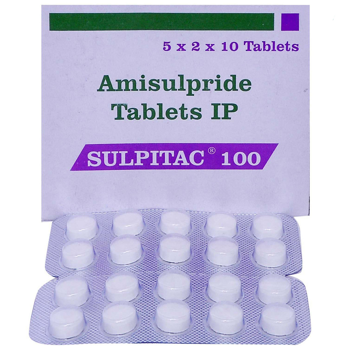 Sulpitac 100 Tablet 10's, Pack of 10 TABLETS Sulpitac 100 Tablet 10's, Pack of 10 TABLETS