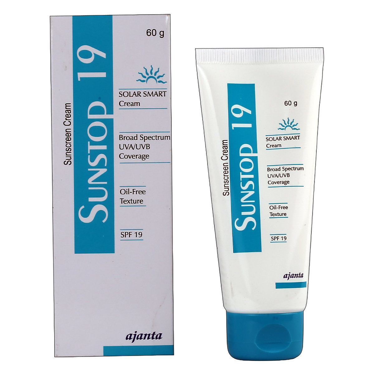 Sunstop 19 Sunscreen Cream SPF 19, 60 gm, Pack of 1 Sunstop 19 Sunscreen Cream SPF 19, 60 gm, Pack of 1